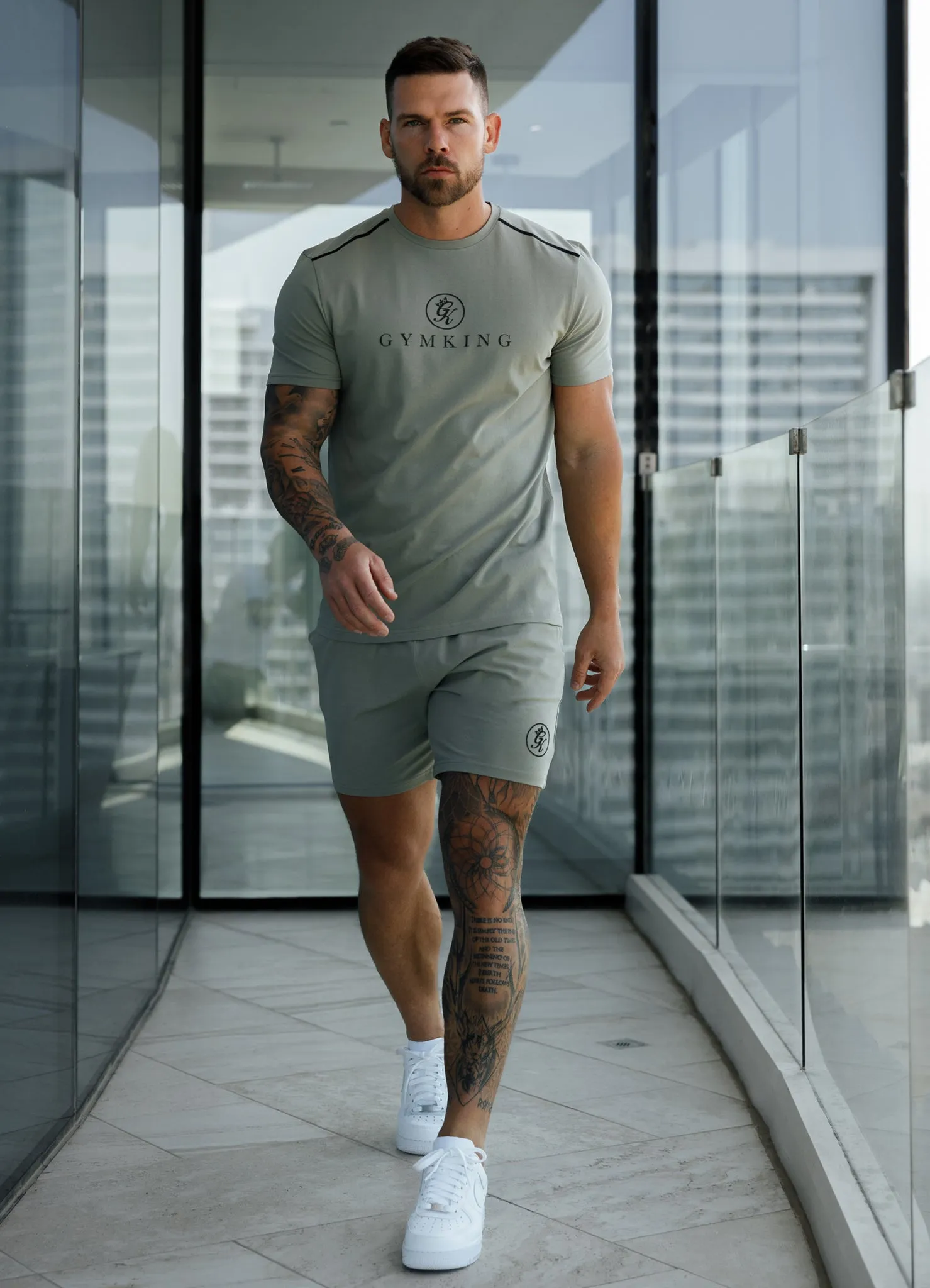 Gym King Pro Logo Tee v2 - Khaki sold by The Gym King product image thumbnail 5