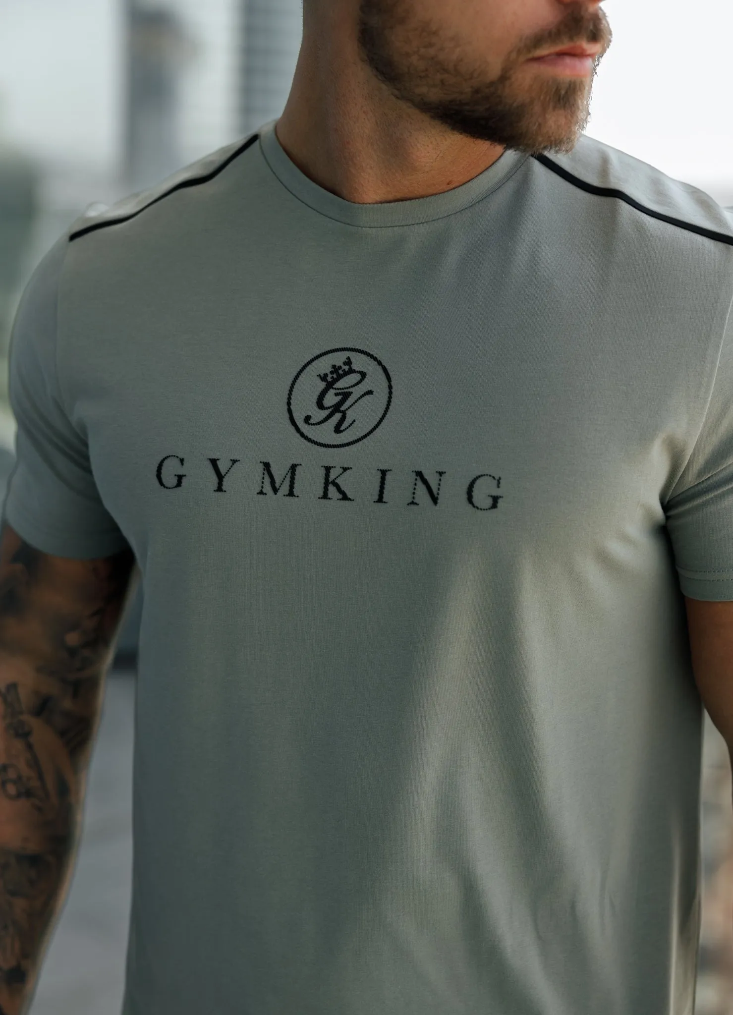 Gym King Pro Logo Tee v2 - Khaki sold by The Gym King product image thumbnail 3