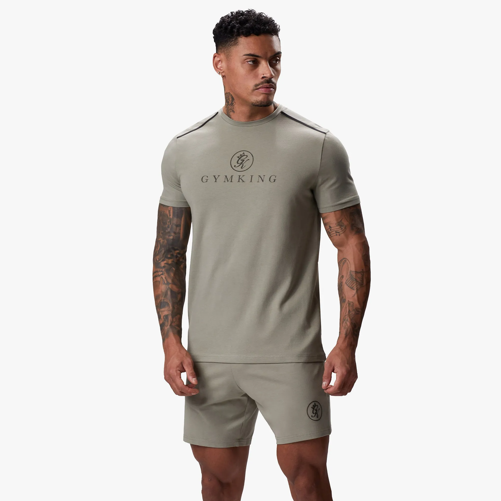 Gym King Pro Logo Tee v2 - Khaki sold by The Gym King product image thumbnail 2