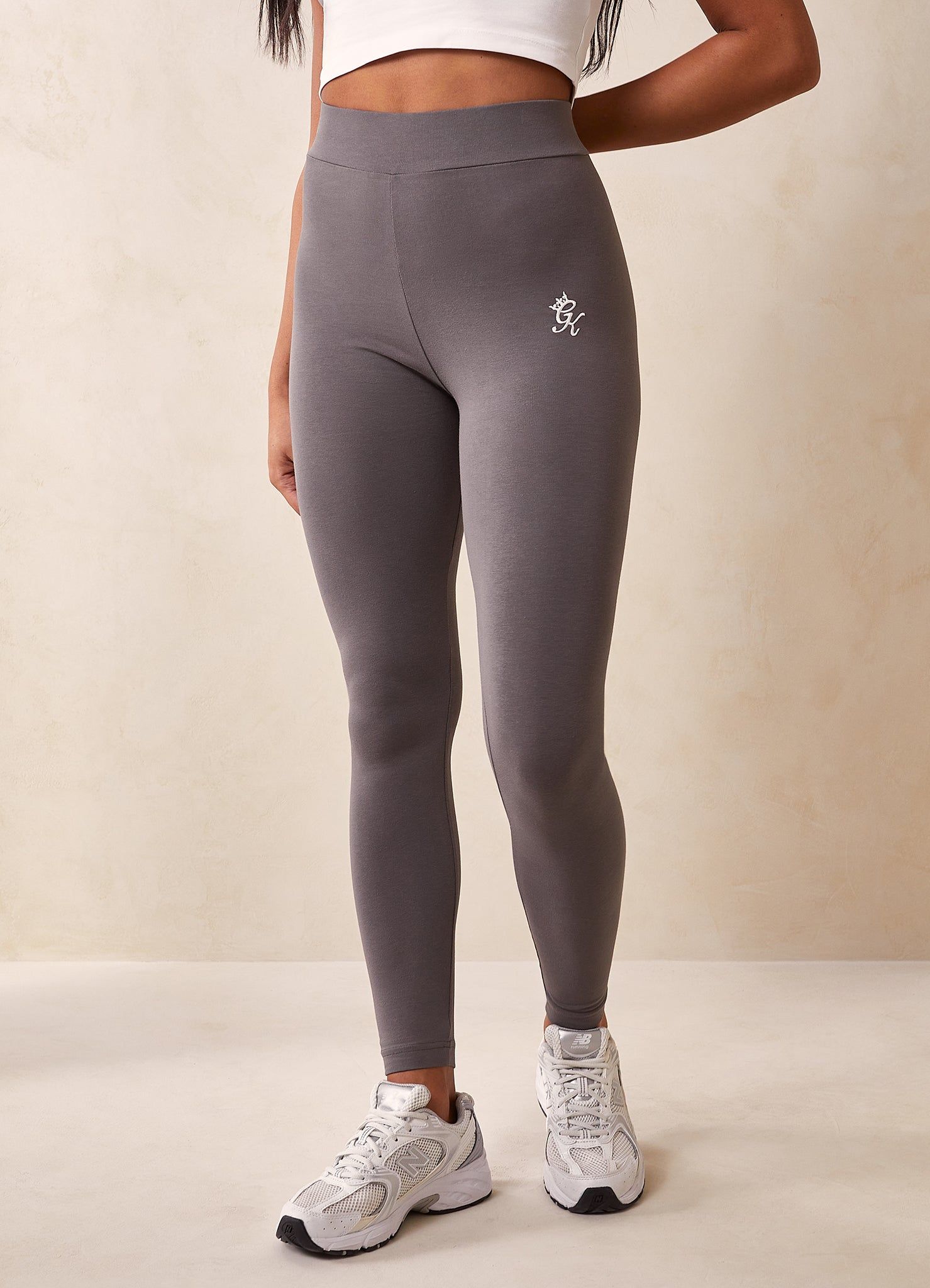 Gym King Established Legging - Steel Grey/White sold by The Gym King product image thumbnail 4