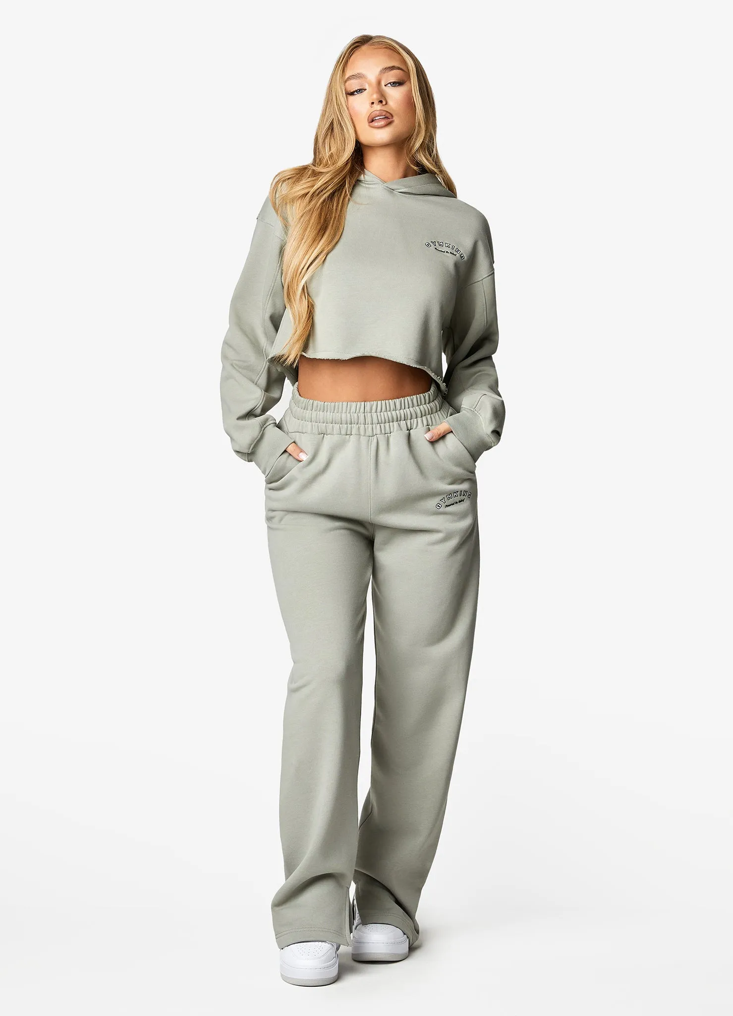 Gym King Radiance Straight Leg Split Hem Jogger - Matcha Green sold by The Gym King product image thumbnail 5