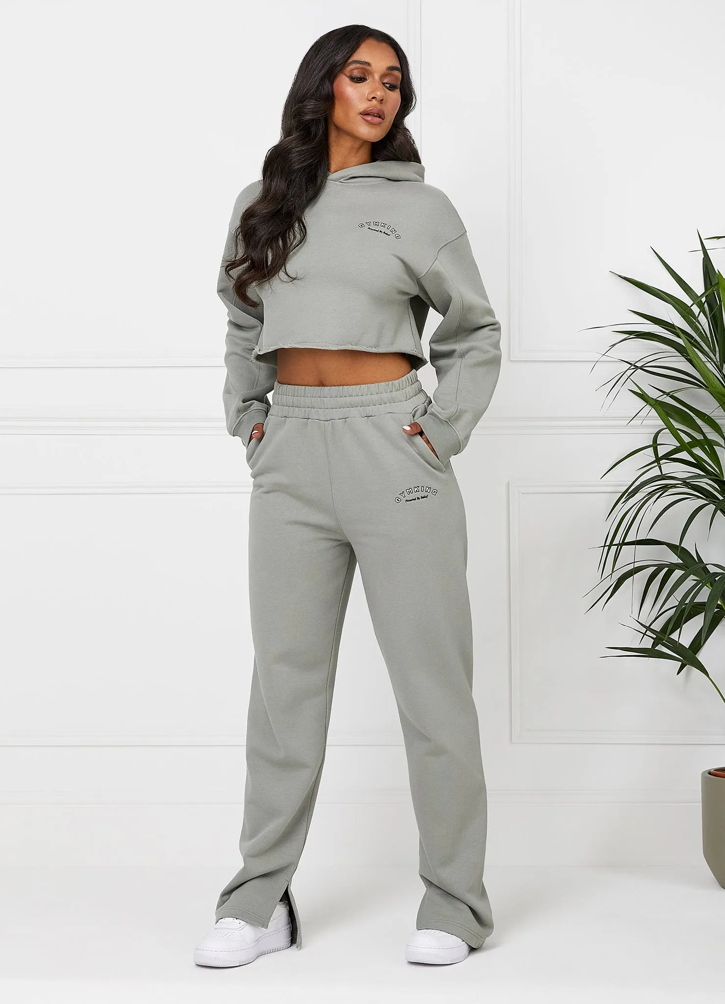 Gym King Radiance Straight Leg Split Hem Jogger - Matcha Green sold by The Gym King product image thumbnail 3