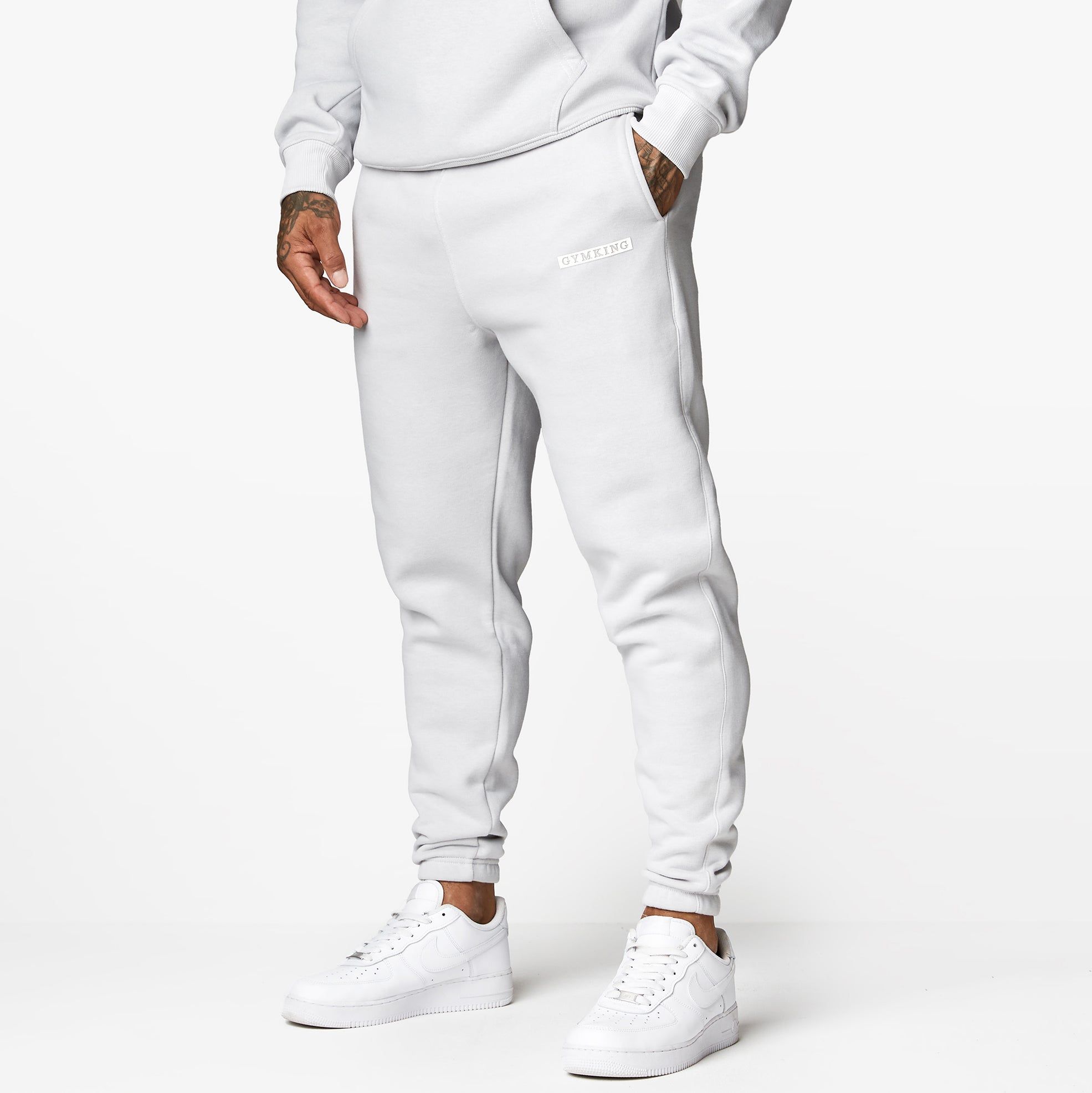 Gym King Box Logo Jogger - Light Grey sold by The Gym King product image thumbnail 2