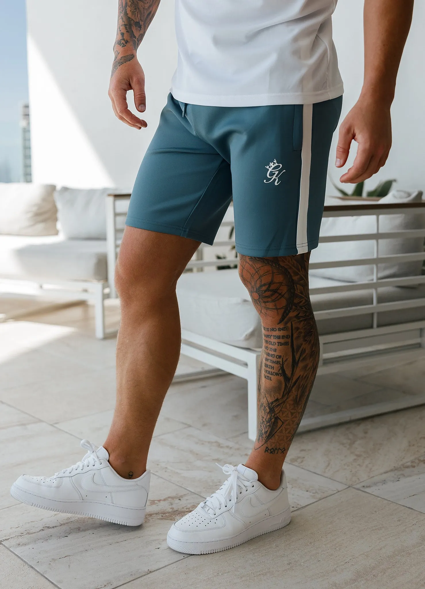 Gym King Core Plus Poly Short - Smoke Blue sold by The Gym King