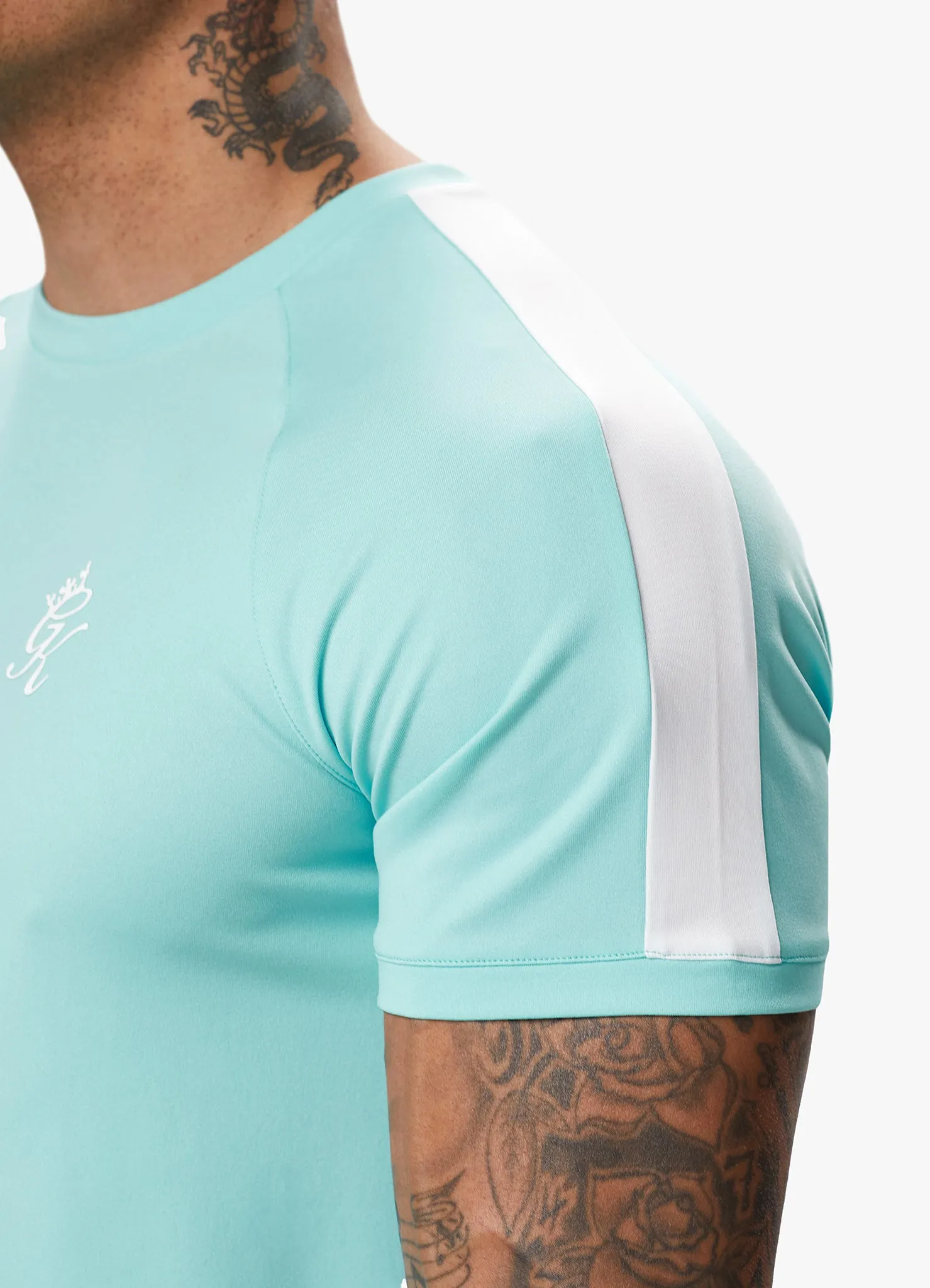 Gym King Core Plus Poly Tee - Aqua Blue sold by The Gym King product image thumbnail 4