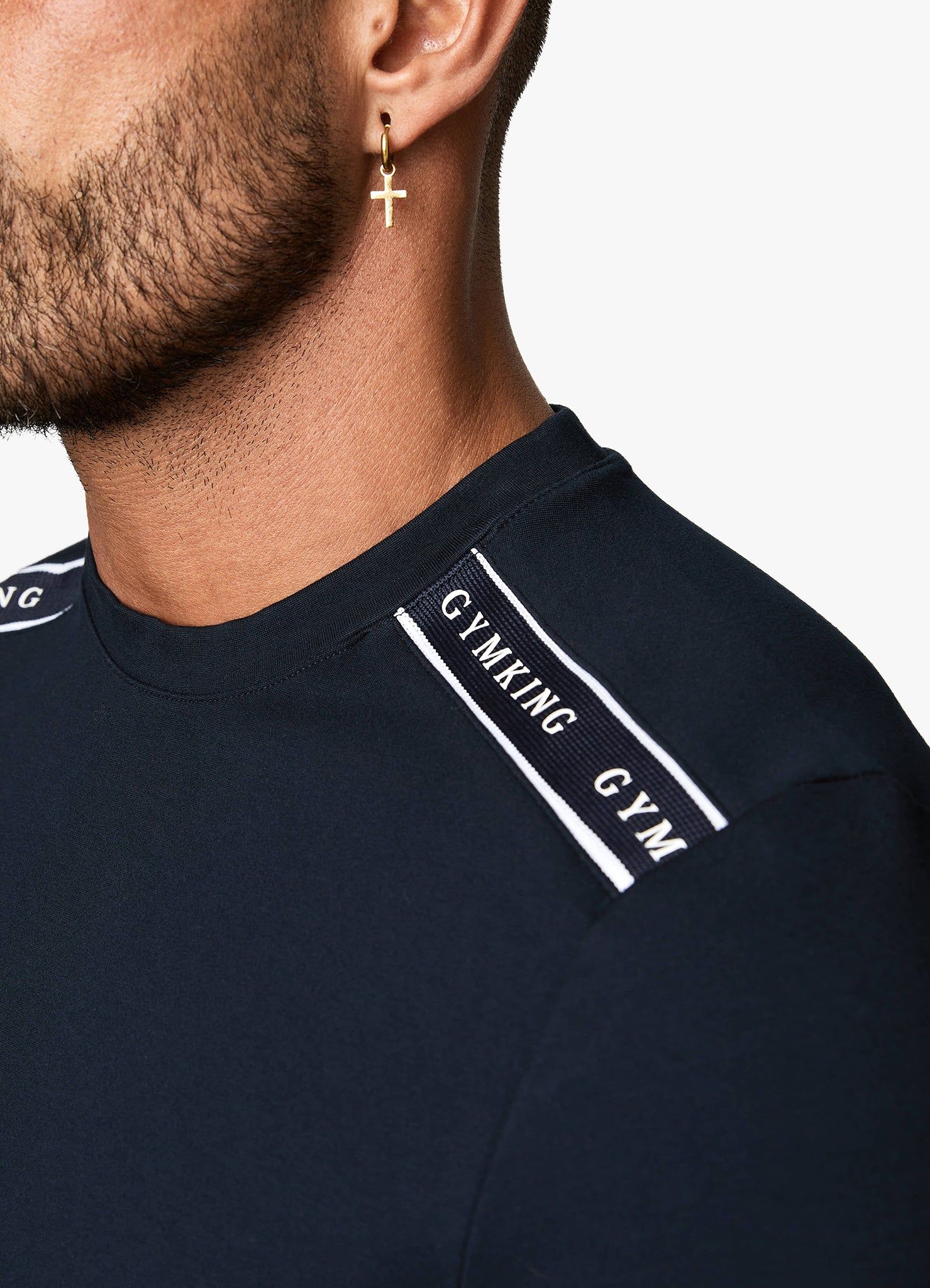 Gym King Signature Taped Tee - Navy sold by The Gym King product image thumbnail 3