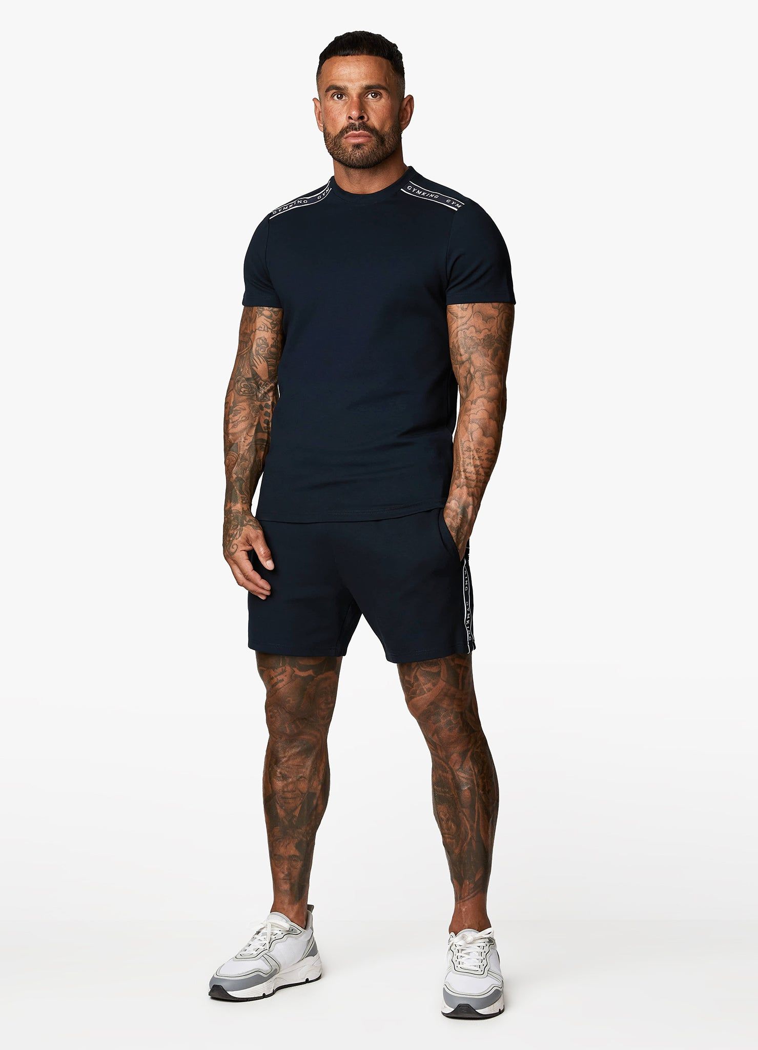 Gym King Signature Taped Tee - Navy sold by The Gym King product image thumbnail 4