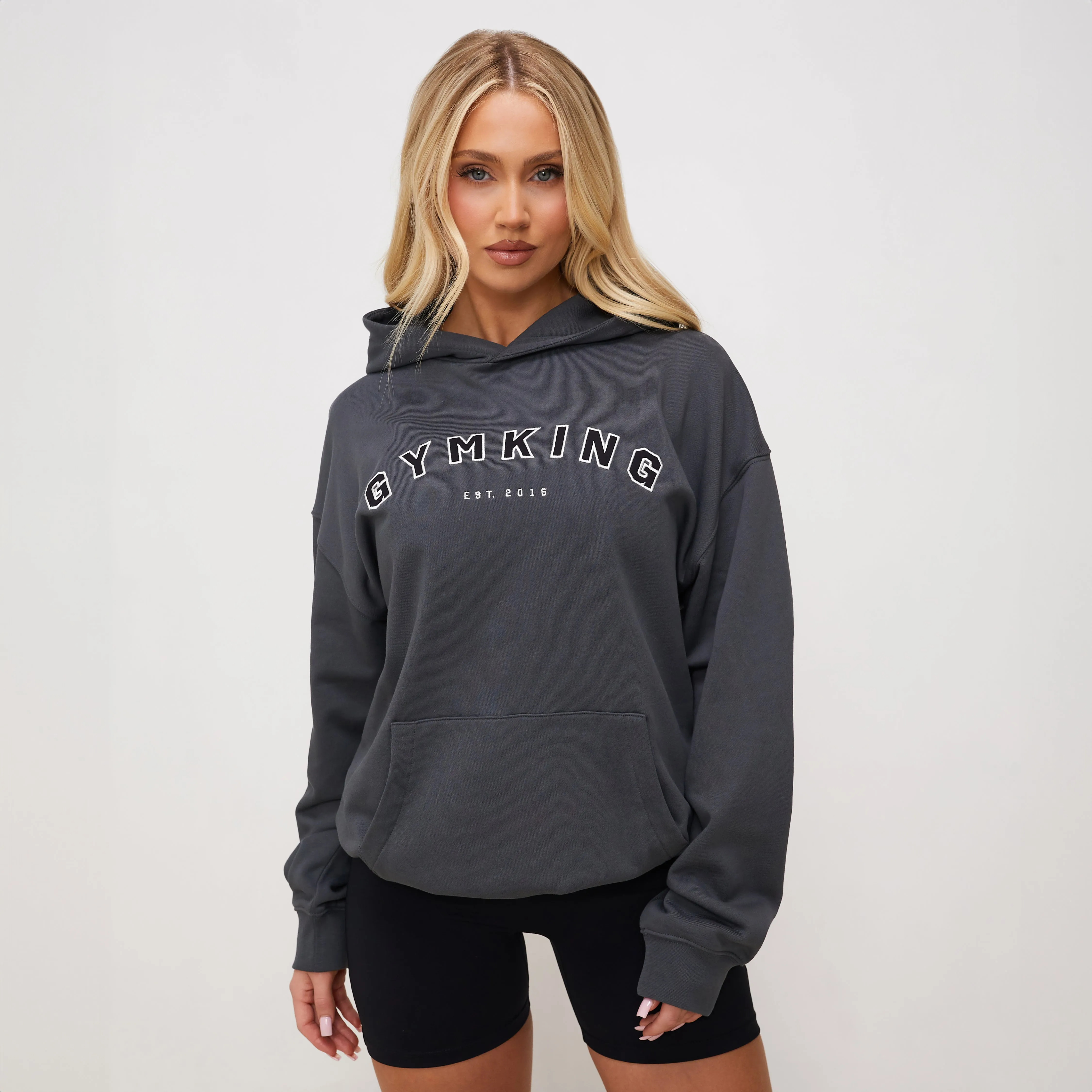 Gym King Shadow Oversized Hood - Shadow Grey sold by The Gym King product image thumbnail 2