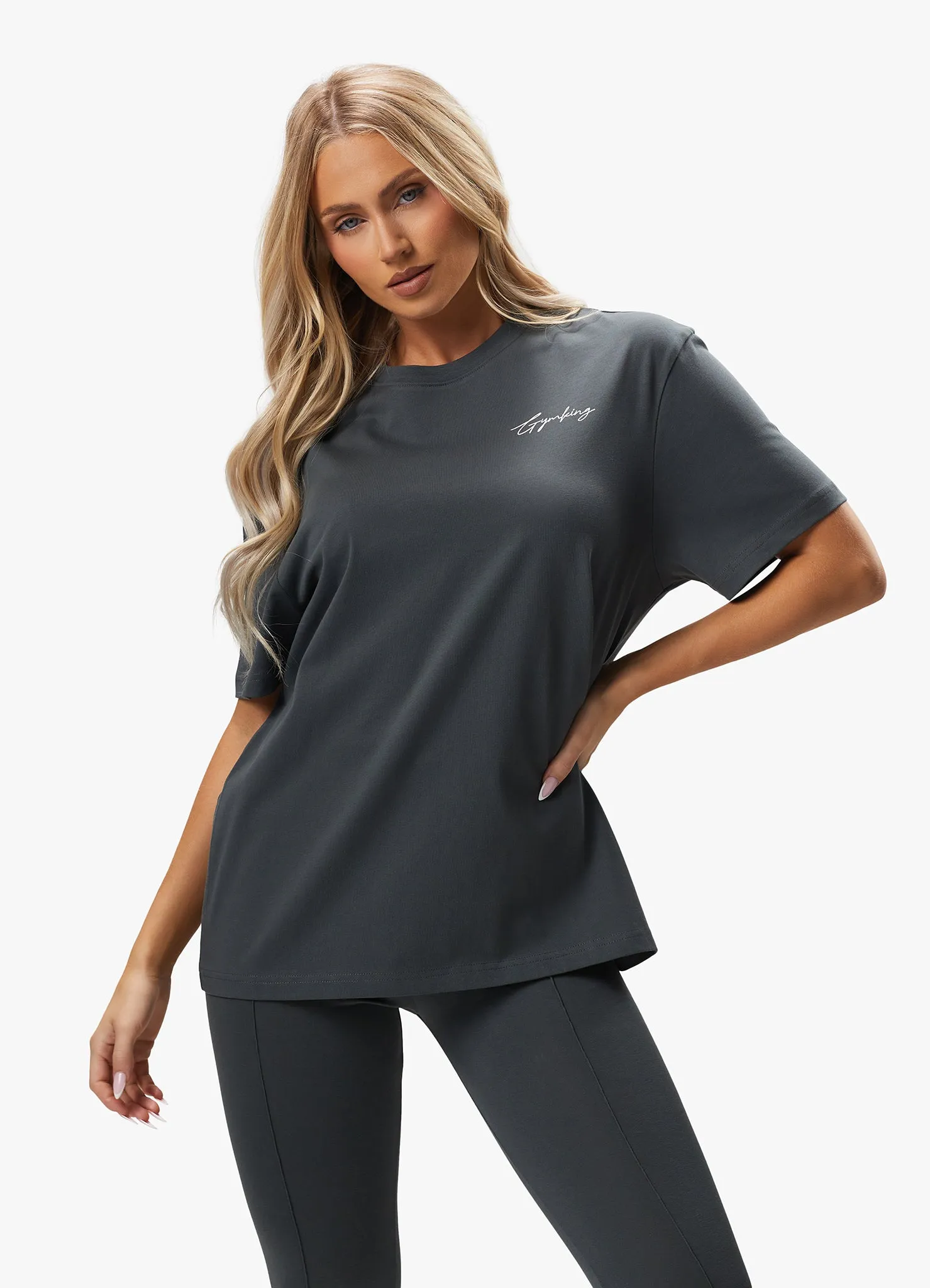 Gym King Reset BF Tee - Green Smoke sold by The Gym King product image thumbnail 4