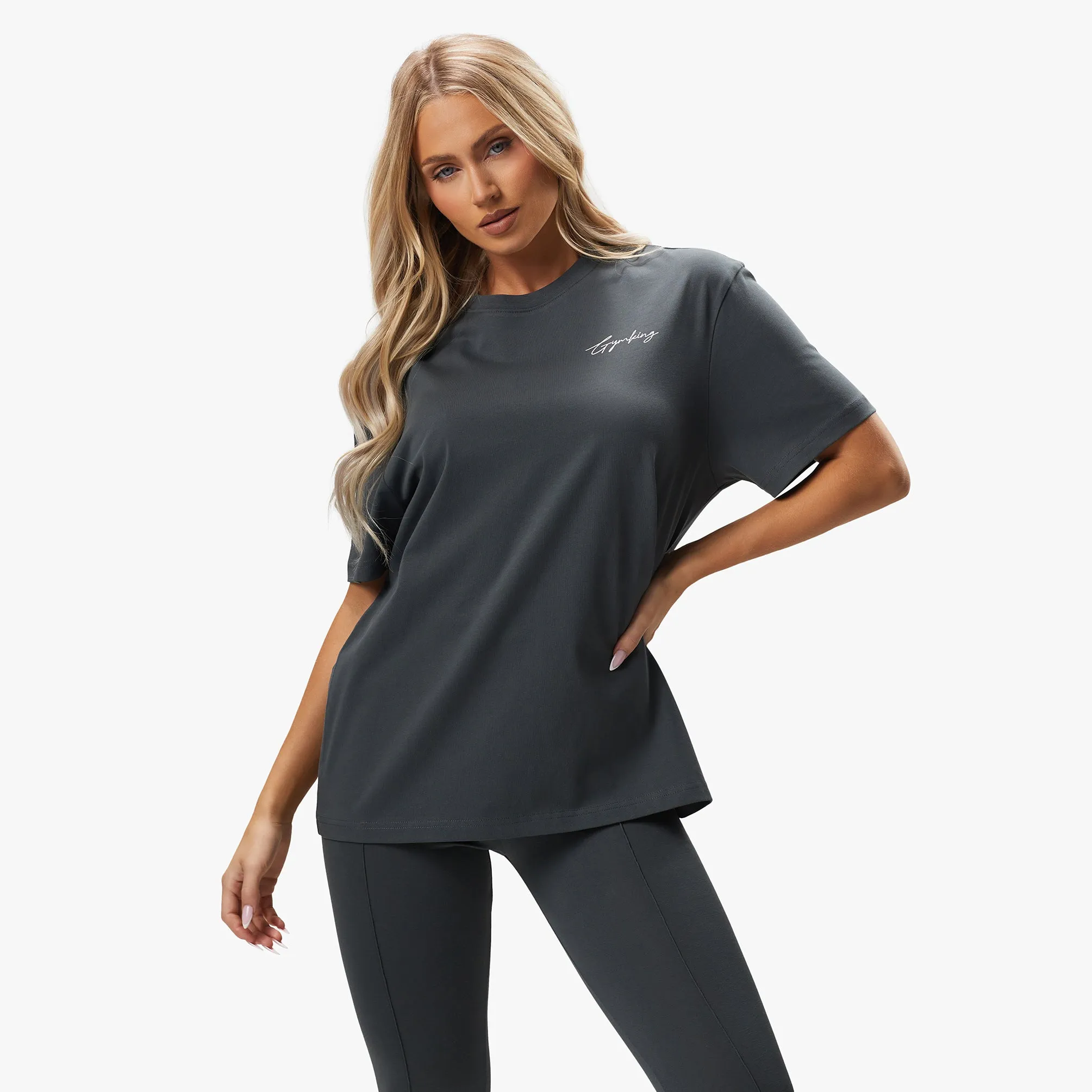 Gym King Reset BF Tee - Green Smoke sold by The Gym King product image thumbnail 2