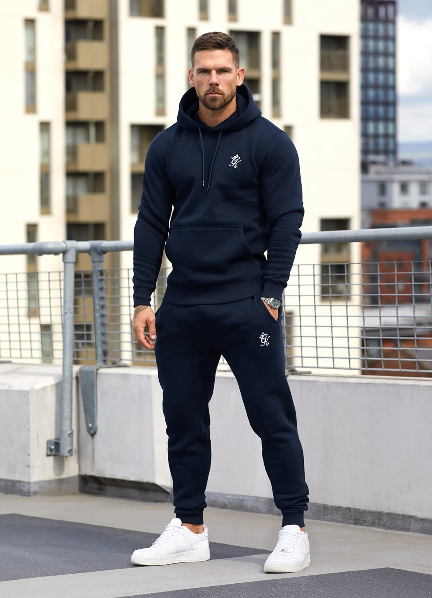 Gym King Fundamental Hood Tracksuit - Navy sold by The Gym King product image thumbnail 3