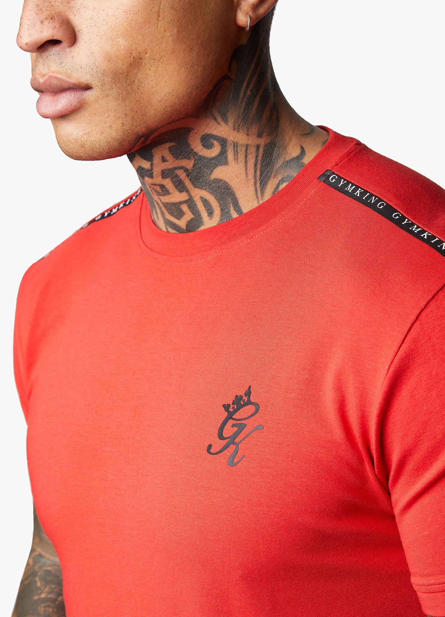 Gym King Taped Jersey Tee - Red Rush sold by The Gym King product image thumbnail 3