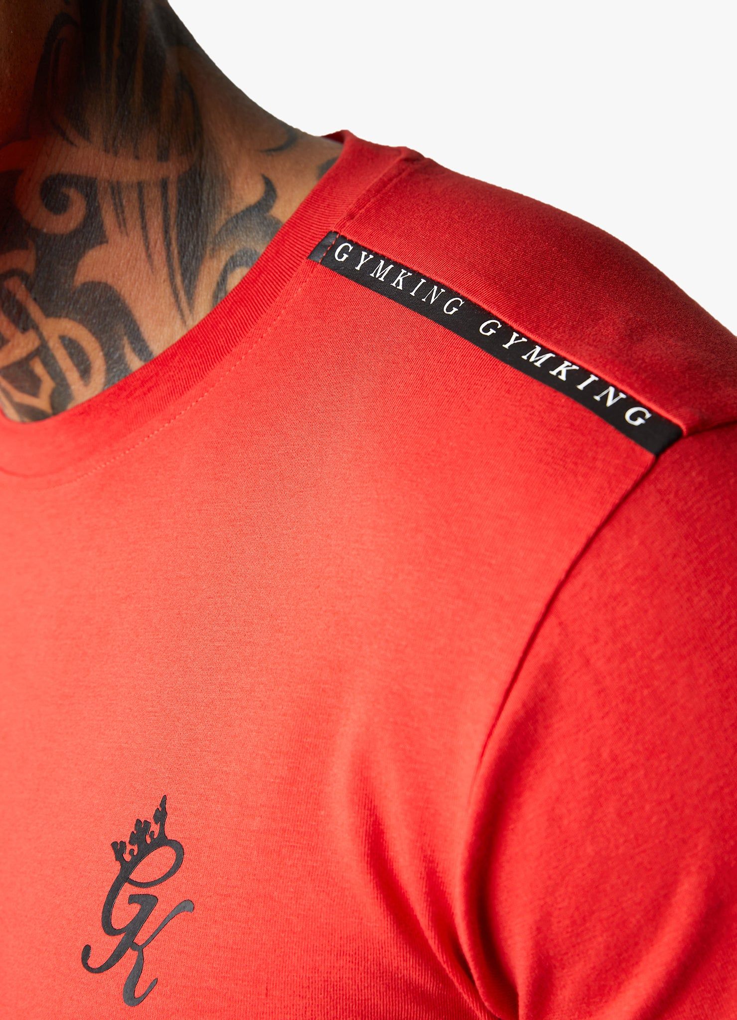 Gym King Taped Jersey Tee - Red Rush sold by The Gym King product image thumbnail 7