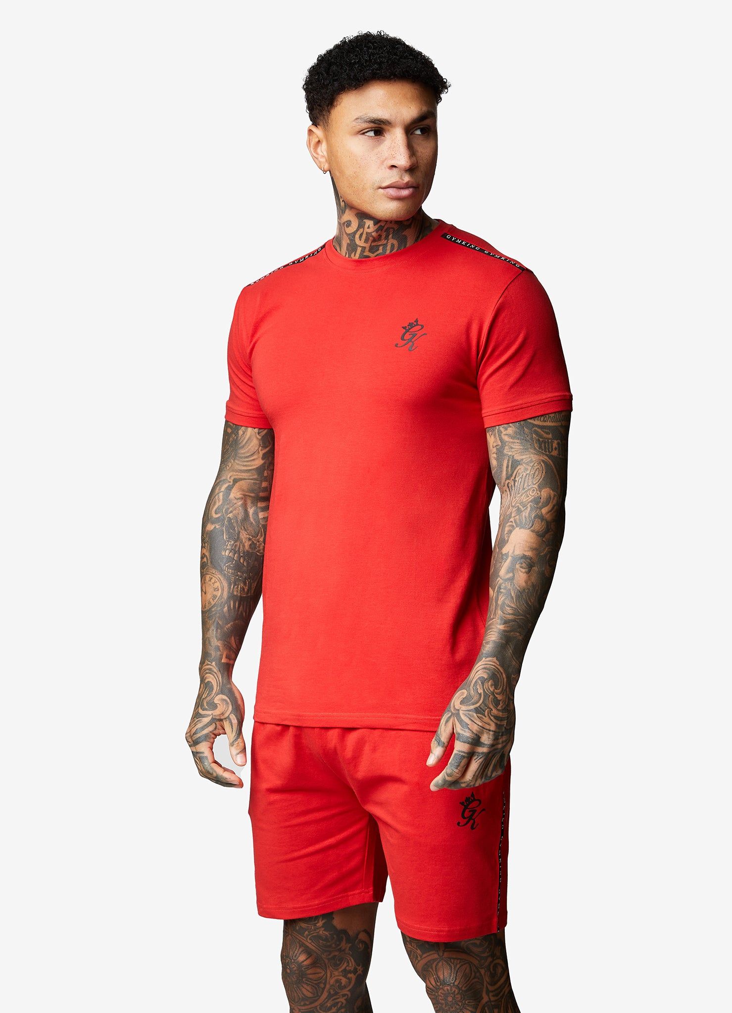 Gym King Taped Jersey Tee - Red Rush sold by The Gym King product image thumbnail 5