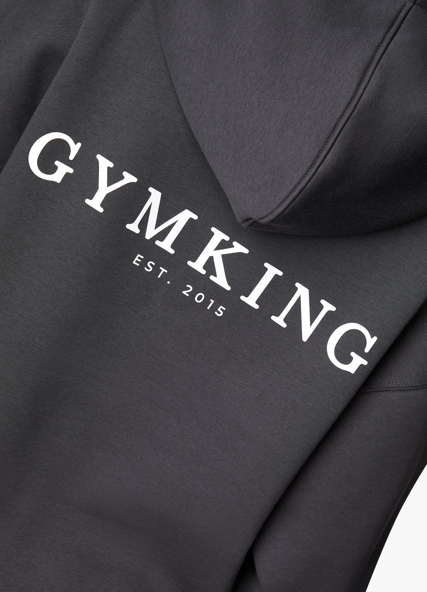 Gym King Established Relaxed Tracksuit - Dark Pewter/White sold by The Gym King product image thumbnail 15