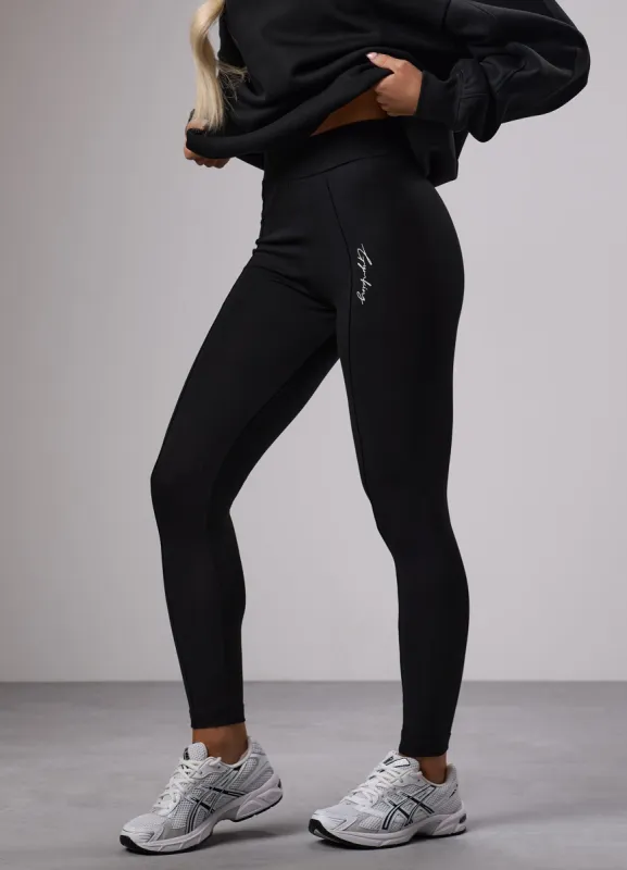 Gym King Reset Cotton Jersey Legging - Black sold by The Gym King
