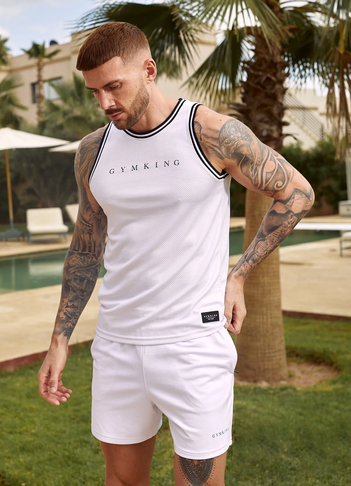 Gym King Brooklyn Mesh Vest - White sold by The Gym King product image thumbnail 4
