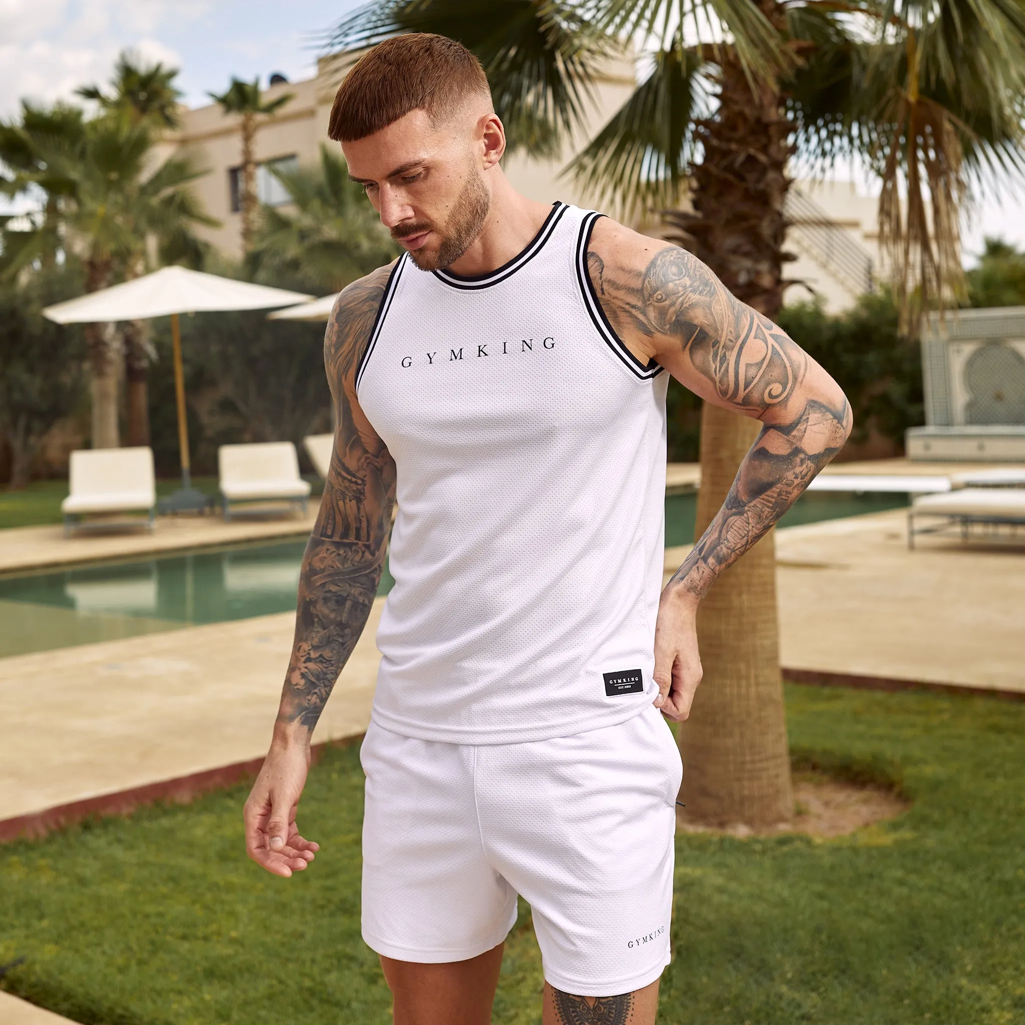 Gym King Brooklyn Mesh Vest - White sold by The Gym King product image thumbnail 2