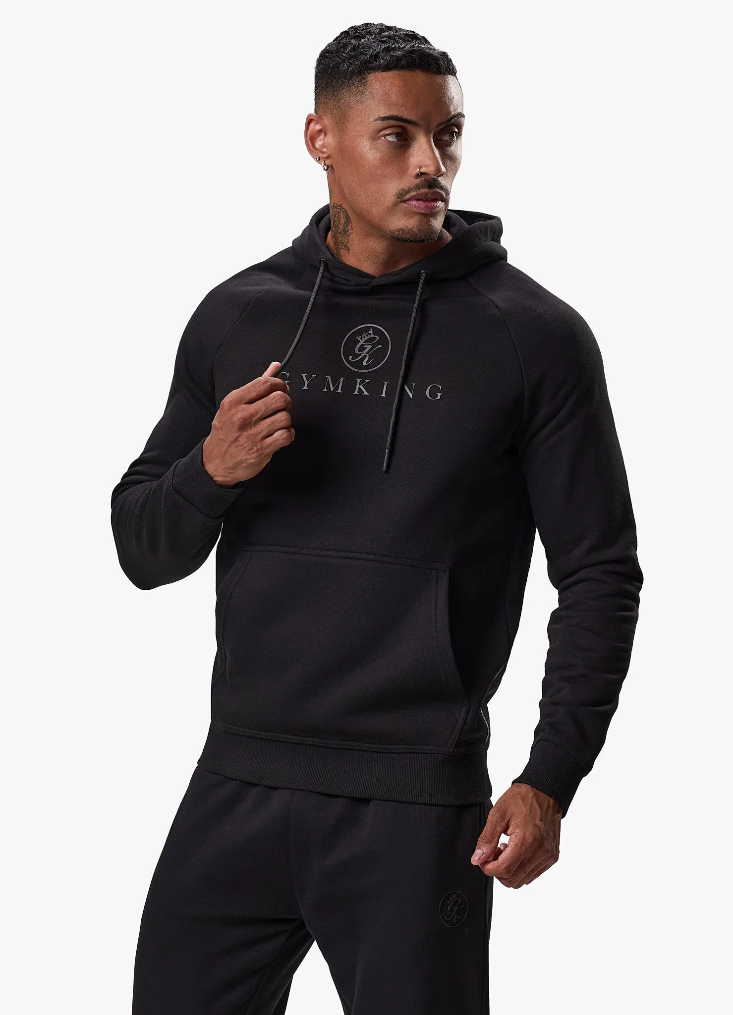 Gym King Pro Hood - Black/Black sold by The Gym King