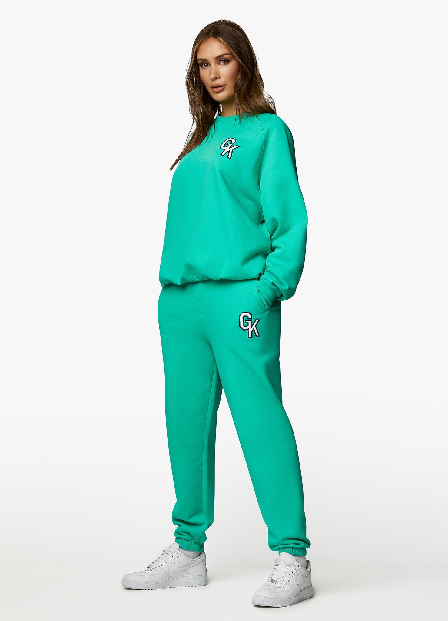 Gym King Varsity Oversized Crew - Jade Green sold by The Gym King product image thumbnail 14