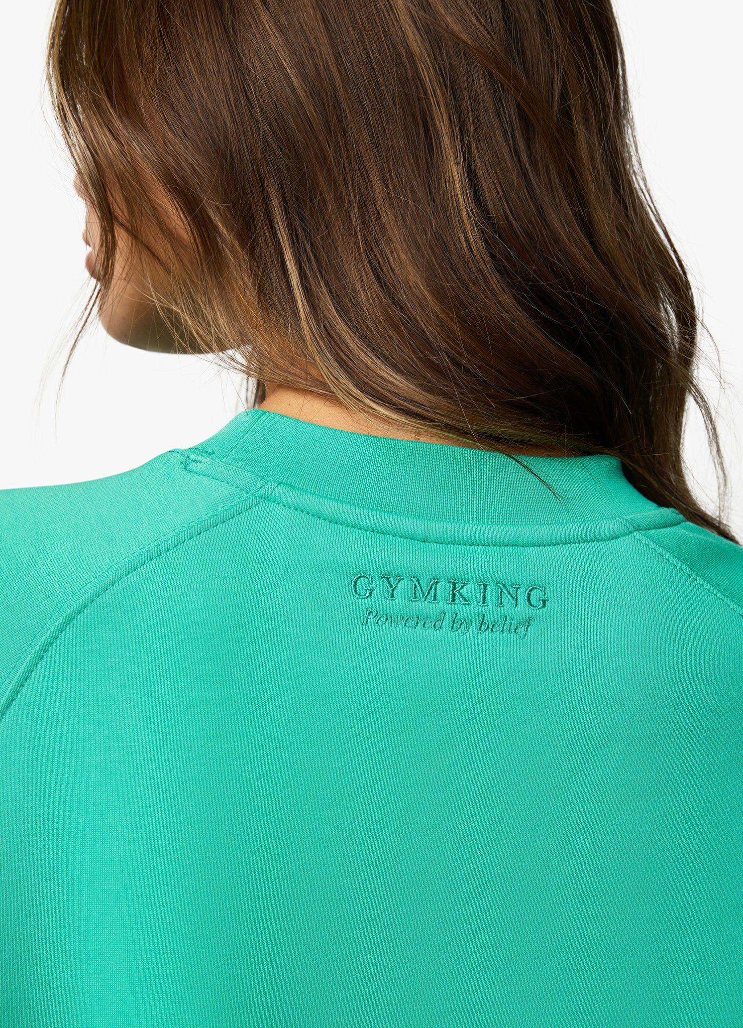 Gym King Varsity Oversized Crew - Jade Green sold by The Gym King product image thumbnail 7
