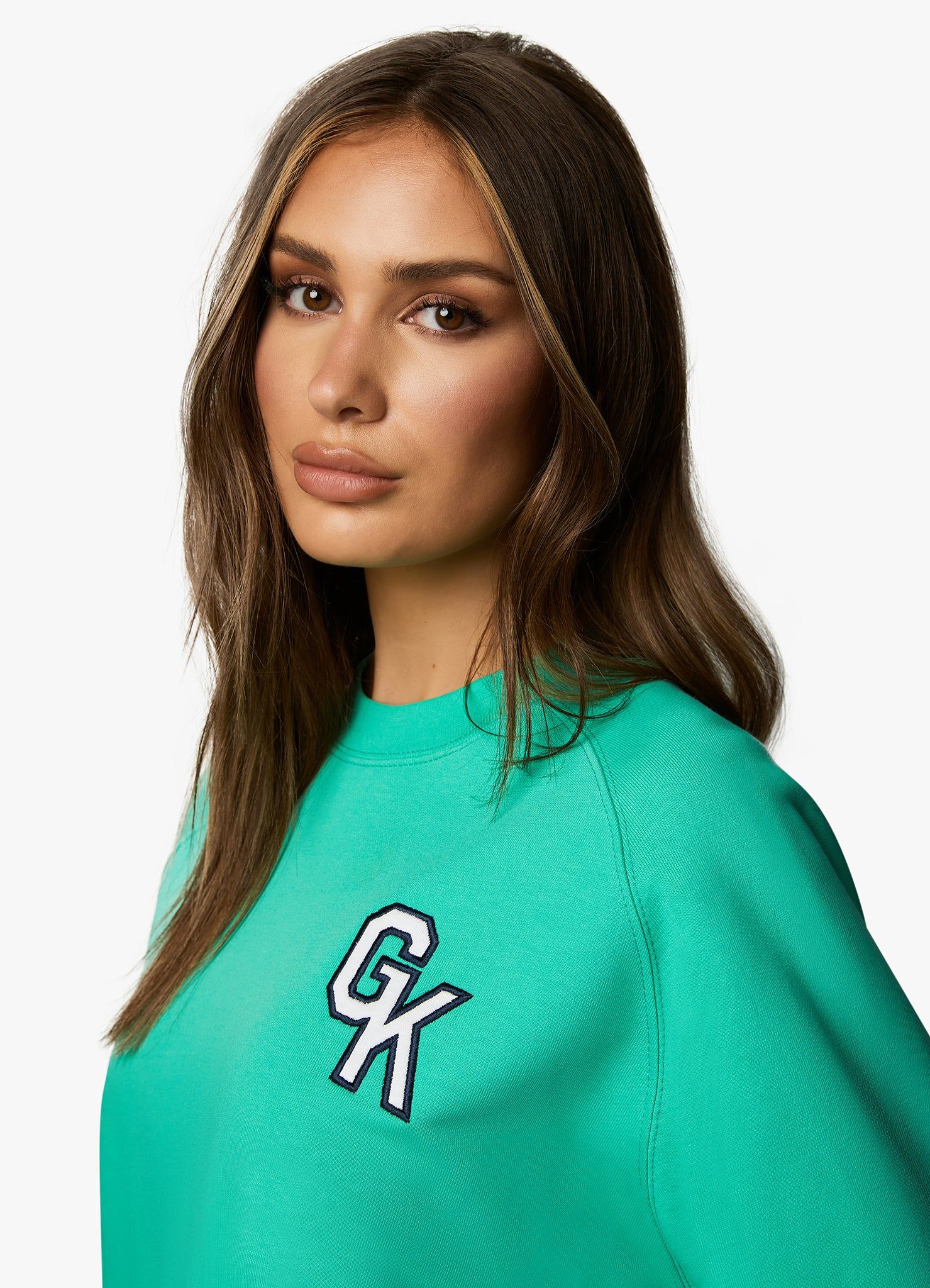 Gym King Varsity Oversized Crew - Jade Green sold by The Gym King product image thumbnail 6