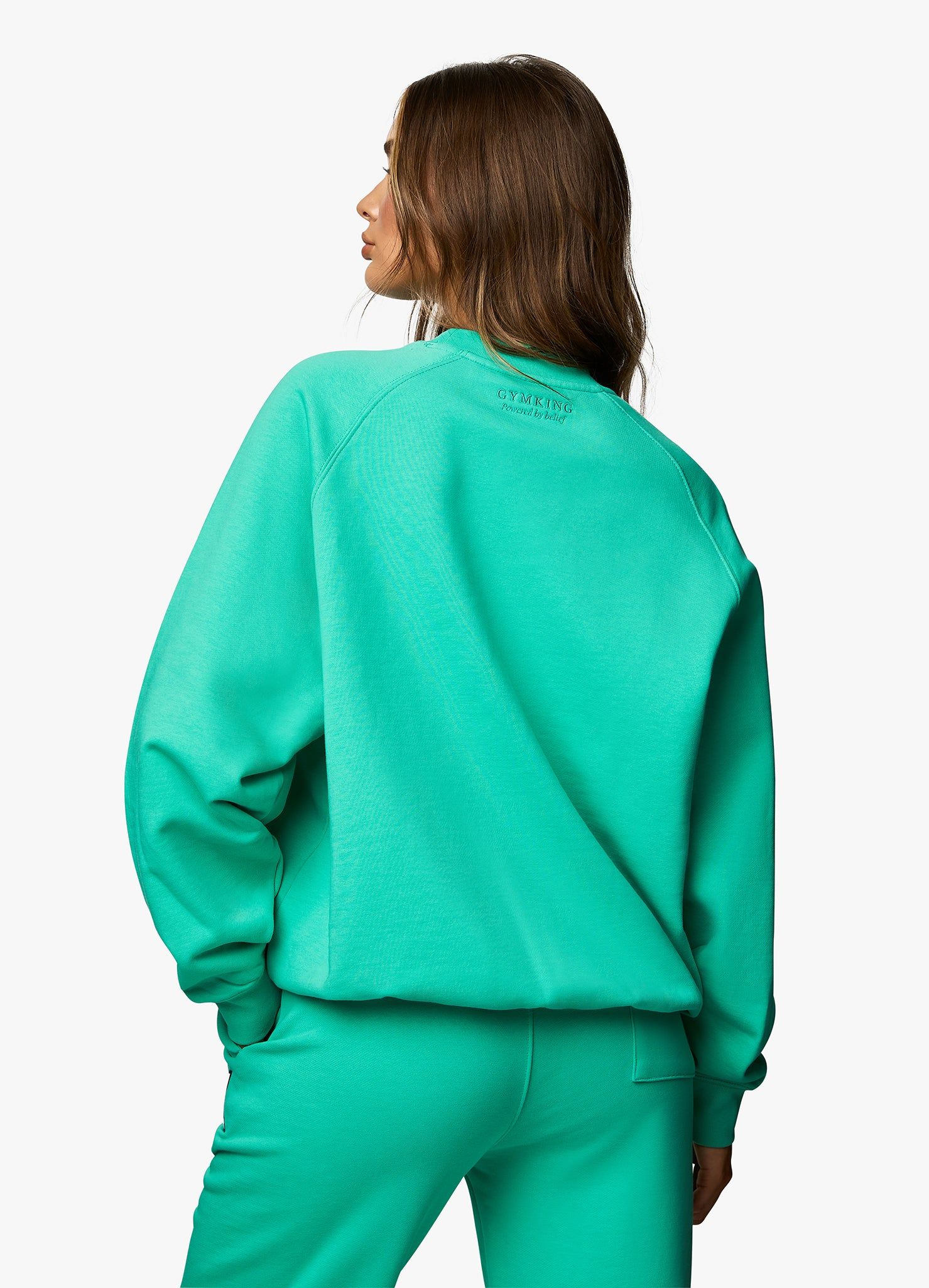 Gym King Varsity Oversized Crew - Jade Green sold by The Gym King product image thumbnail 13