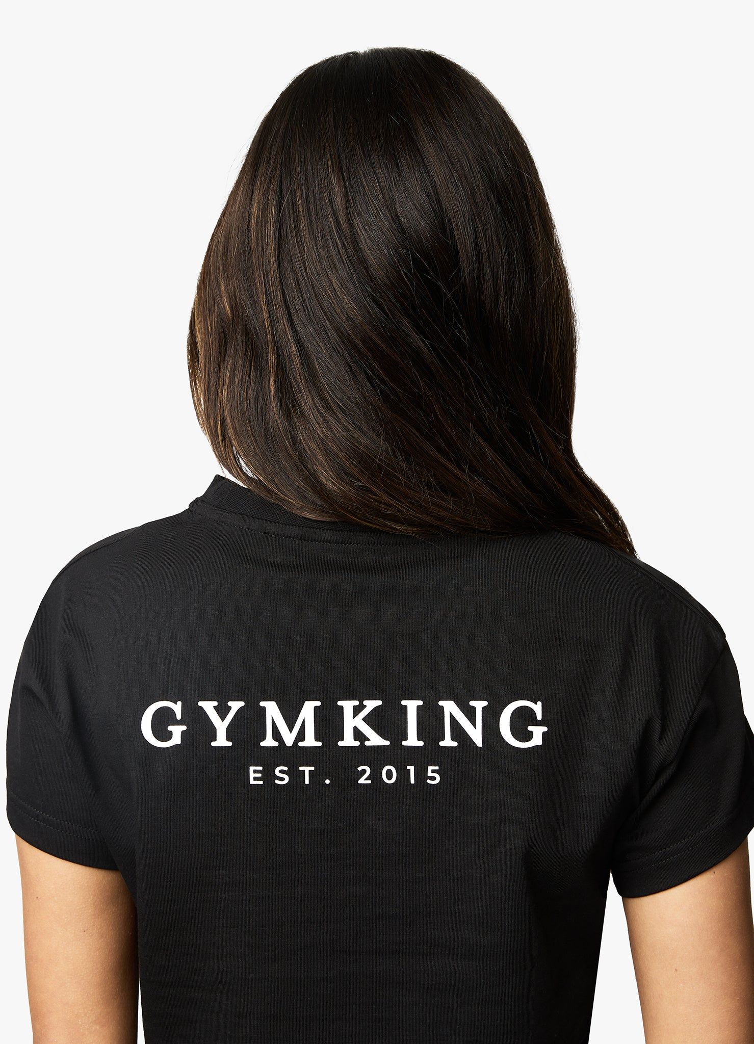 Gym King Established Cap Sleeve Tee - Black/White sold by The Gym King product image thumbnail 10