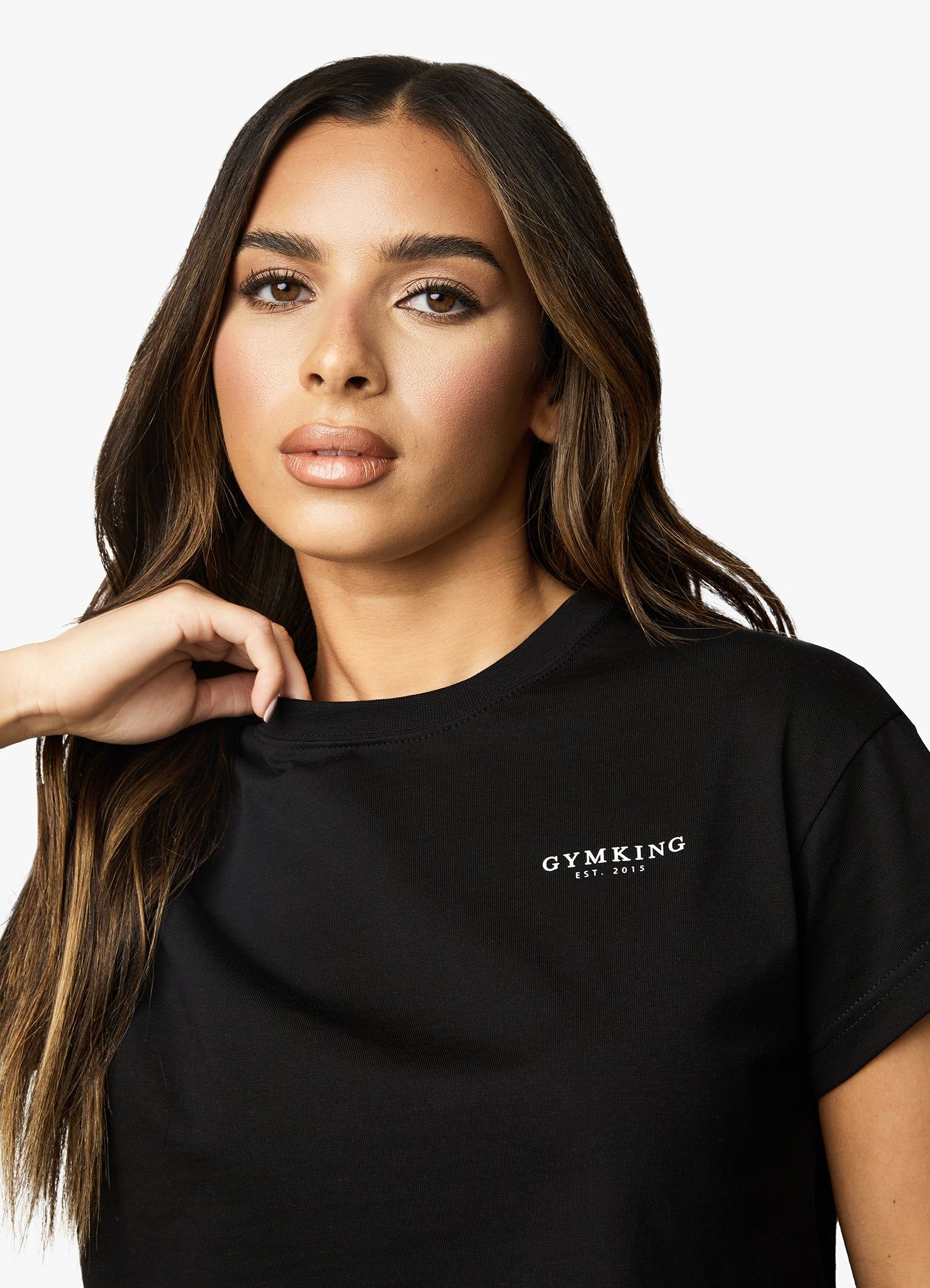 Gym King Established Cap Sleeve Tee - Black/White sold by The Gym King product image thumbnail 9