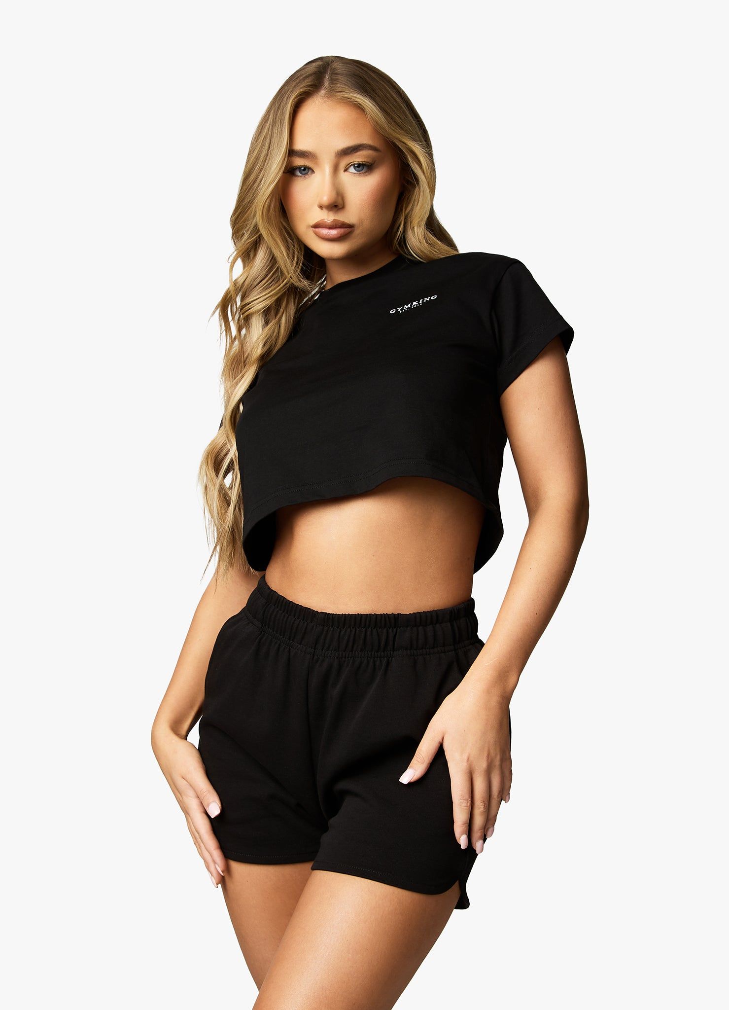 Gym King Established Cap Sleeve Tee - Black/White sold by The Gym King product image thumbnail 7