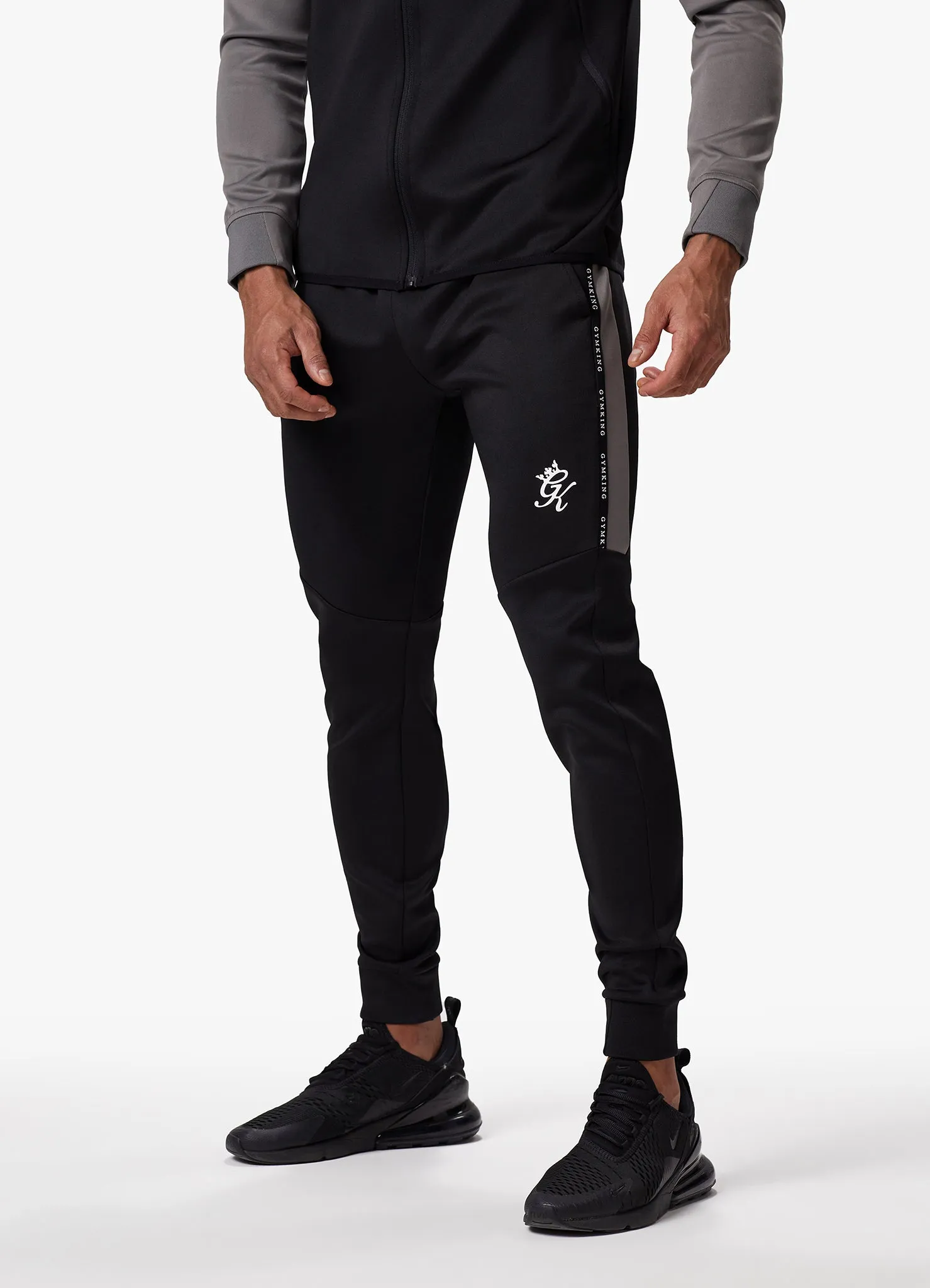 Gym King Taped Core Plus Tracksuit - Black/Steel sold by The Gym King product image thumbnail 4