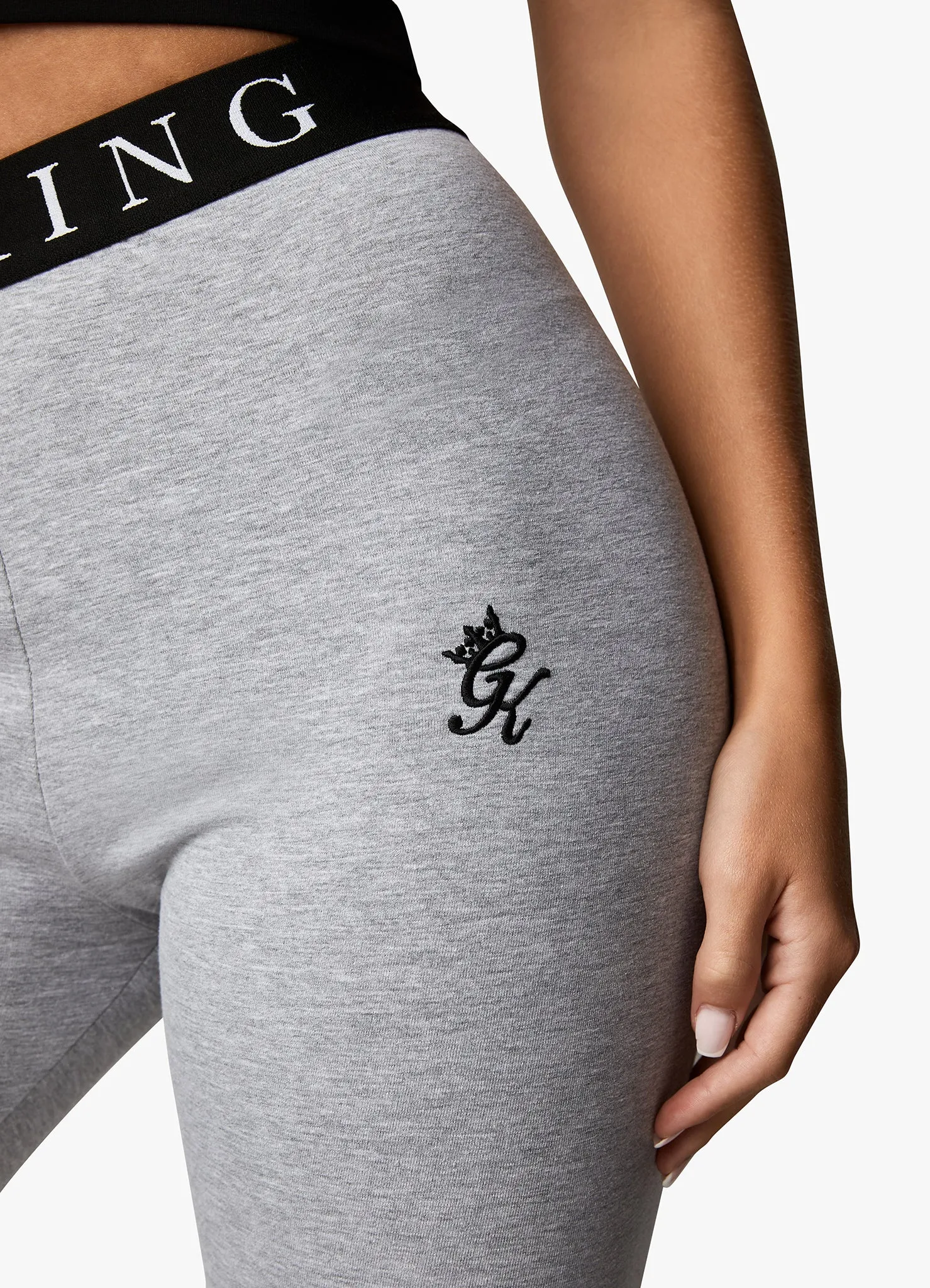 Gym King Linear Tape Legging - Grey Marl sold by The Gym King product image thumbnail 4