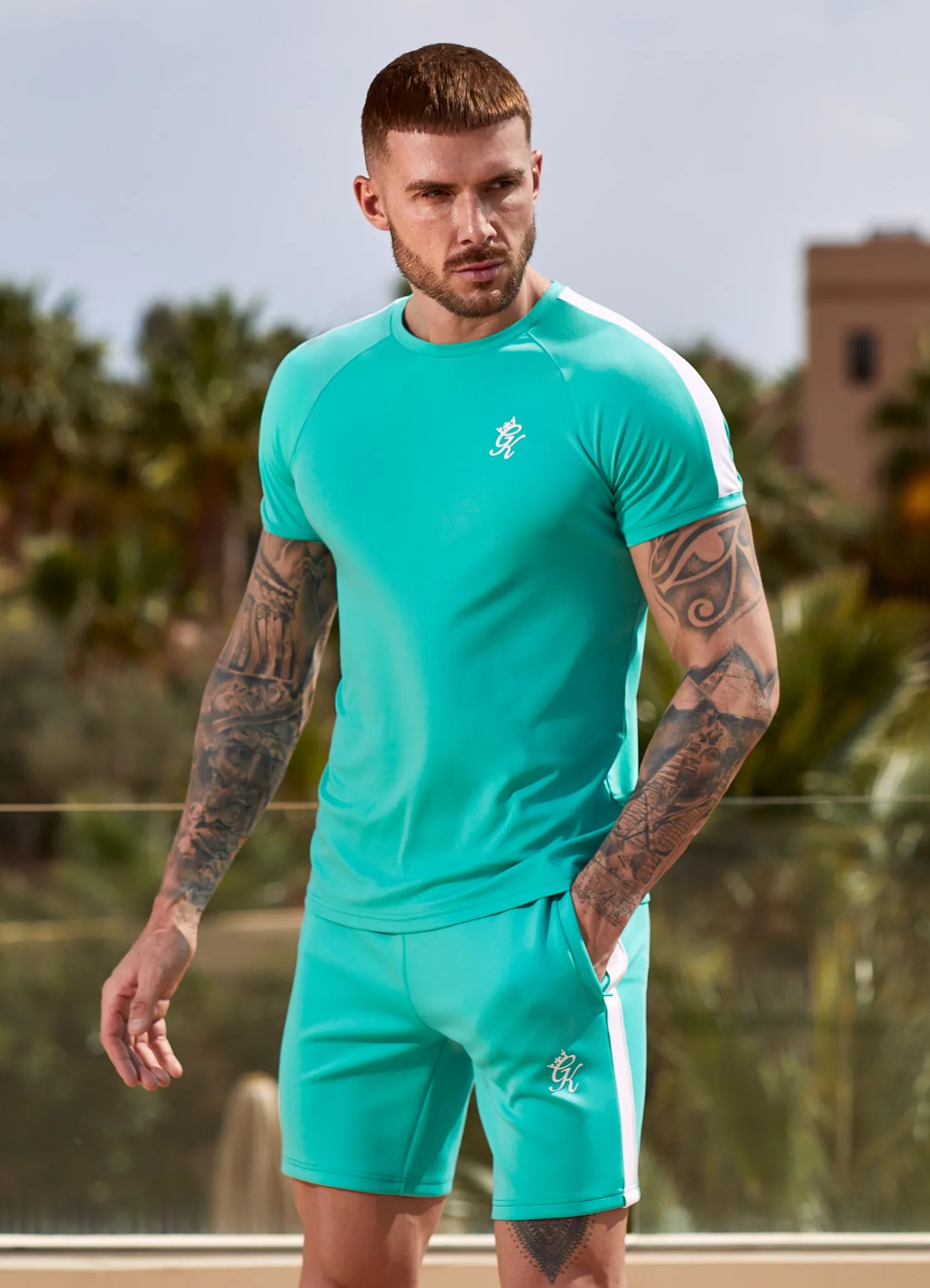 Gym King Core Plus Poly Tee - Marine Green sold by The Gym King product image thumbnail 4