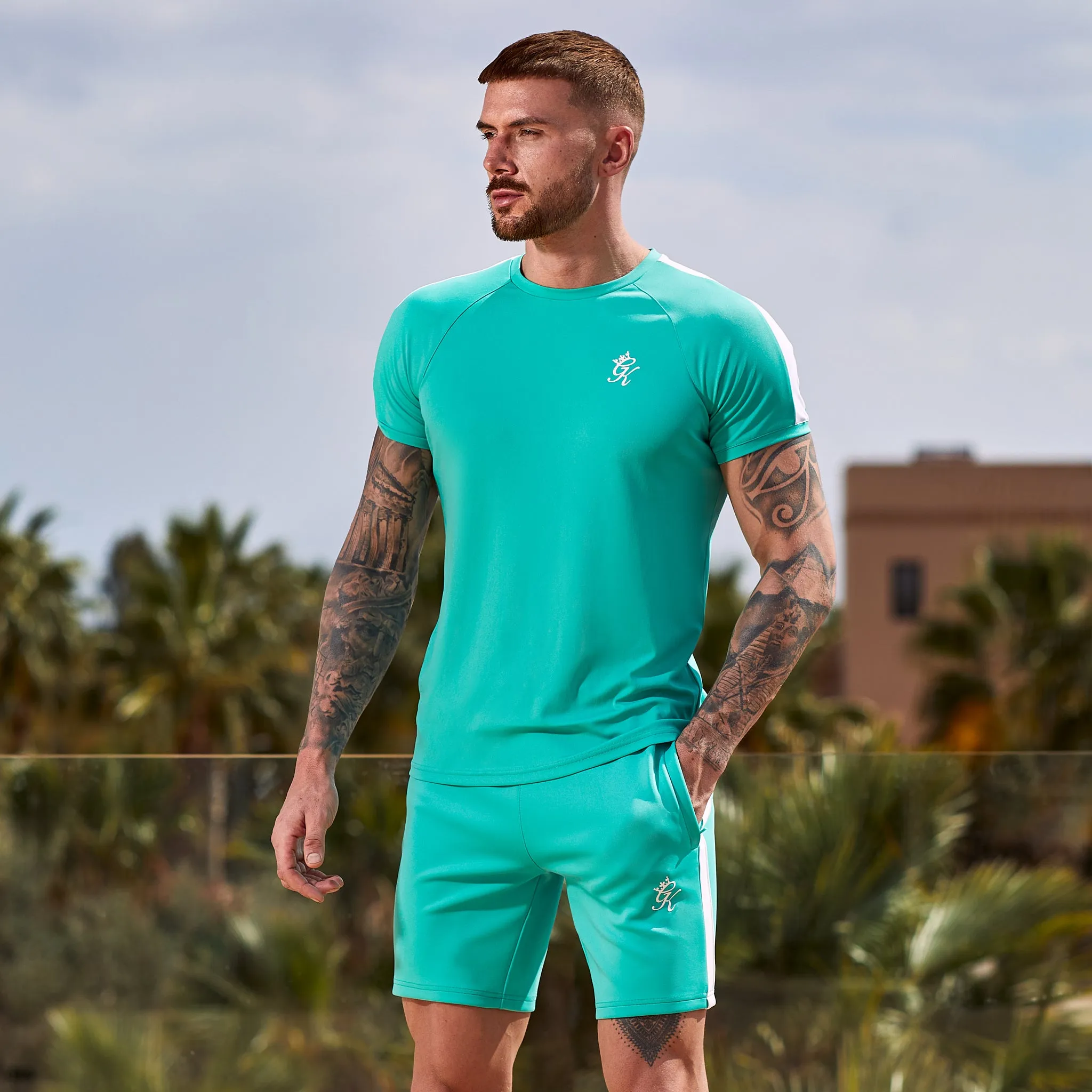 Gym King Core Plus Poly Tee - Marine Green sold by The Gym King product image thumbnail 2