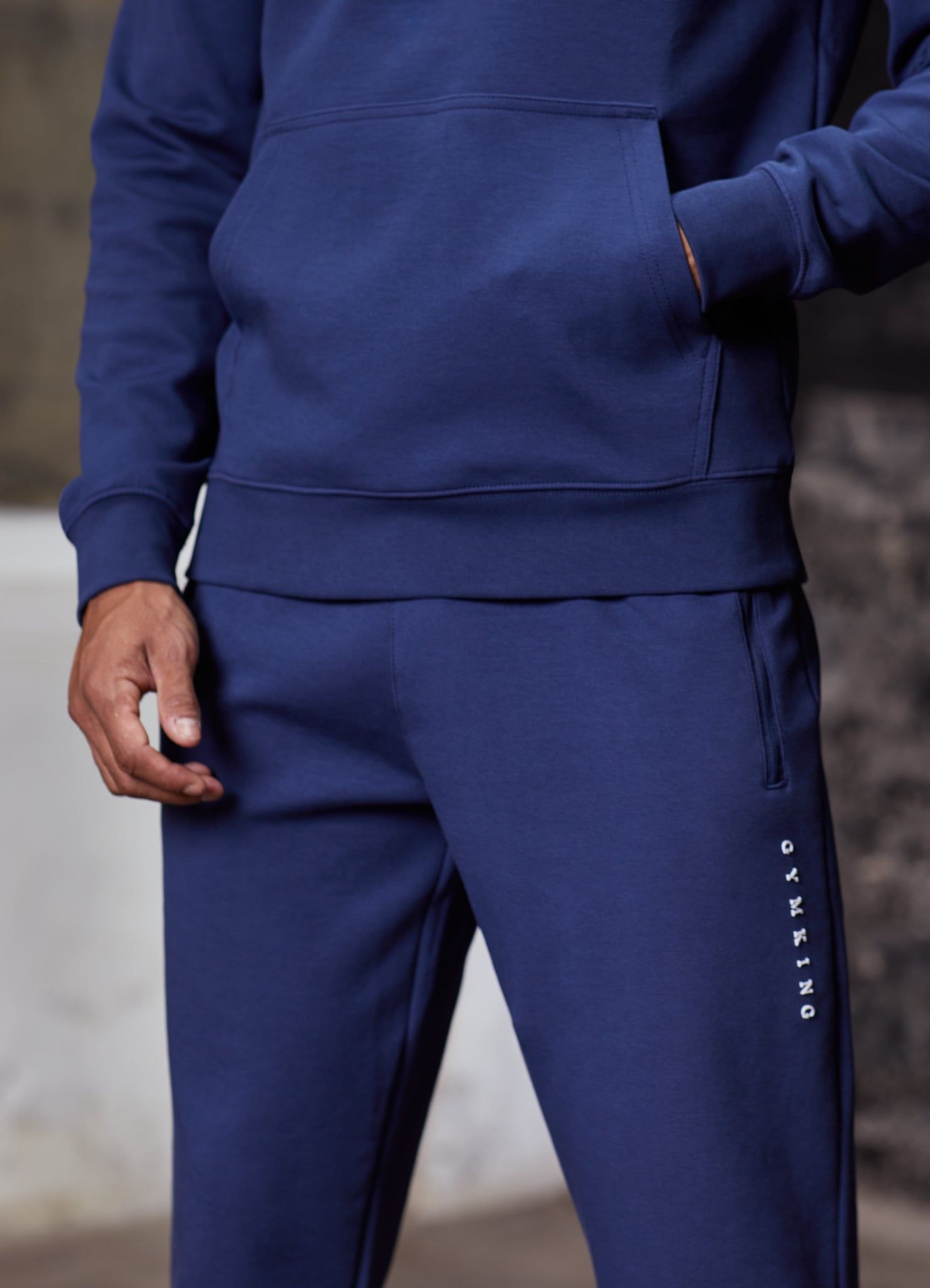 Gym King Linear Print Interlock Jogger - Indigo Blue sold by The Gym King product image thumbnail 3