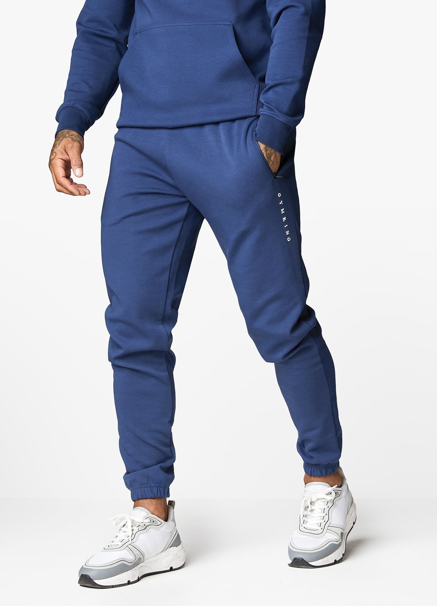 Gym King Linear Print Interlock Jogger - Indigo Blue sold by The Gym King product image thumbnail 5