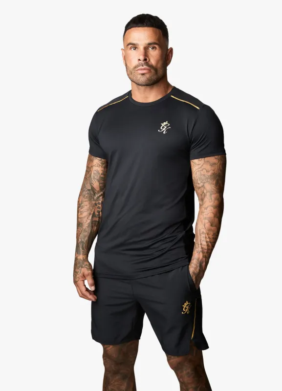 Gym King Flex Tee - Black/Gold sold by The Gym King