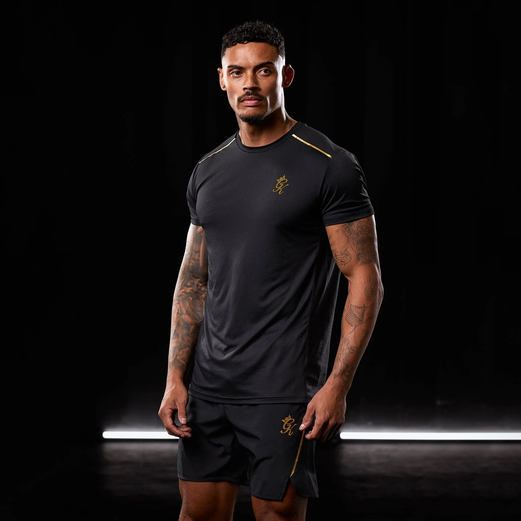 Gym King Flex Tee - Black/Gold sold by The Gym King product image thumbnail 2