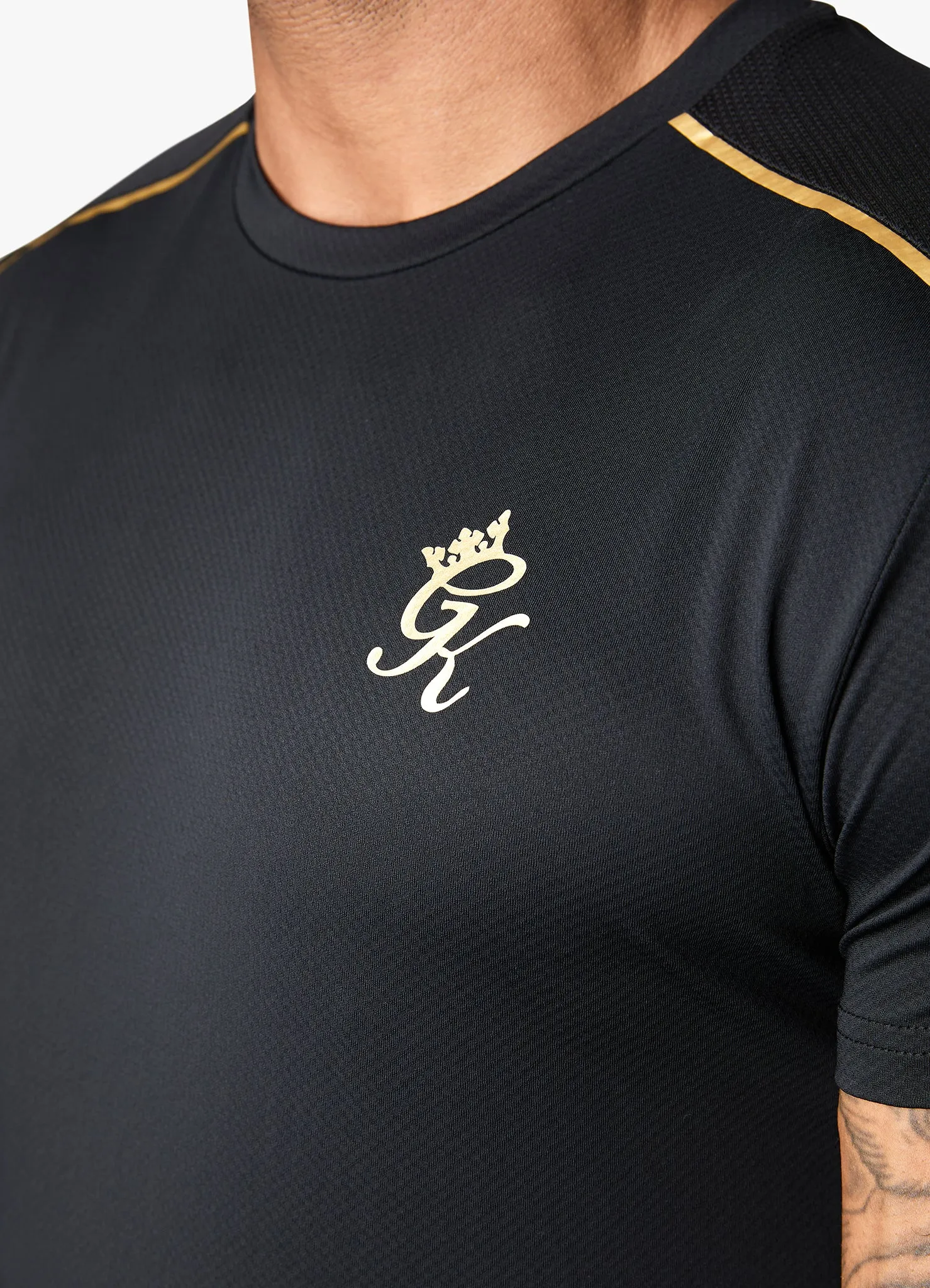 Gym King Flex Tee - Black/Gold sold by The Gym King product image thumbnail 3