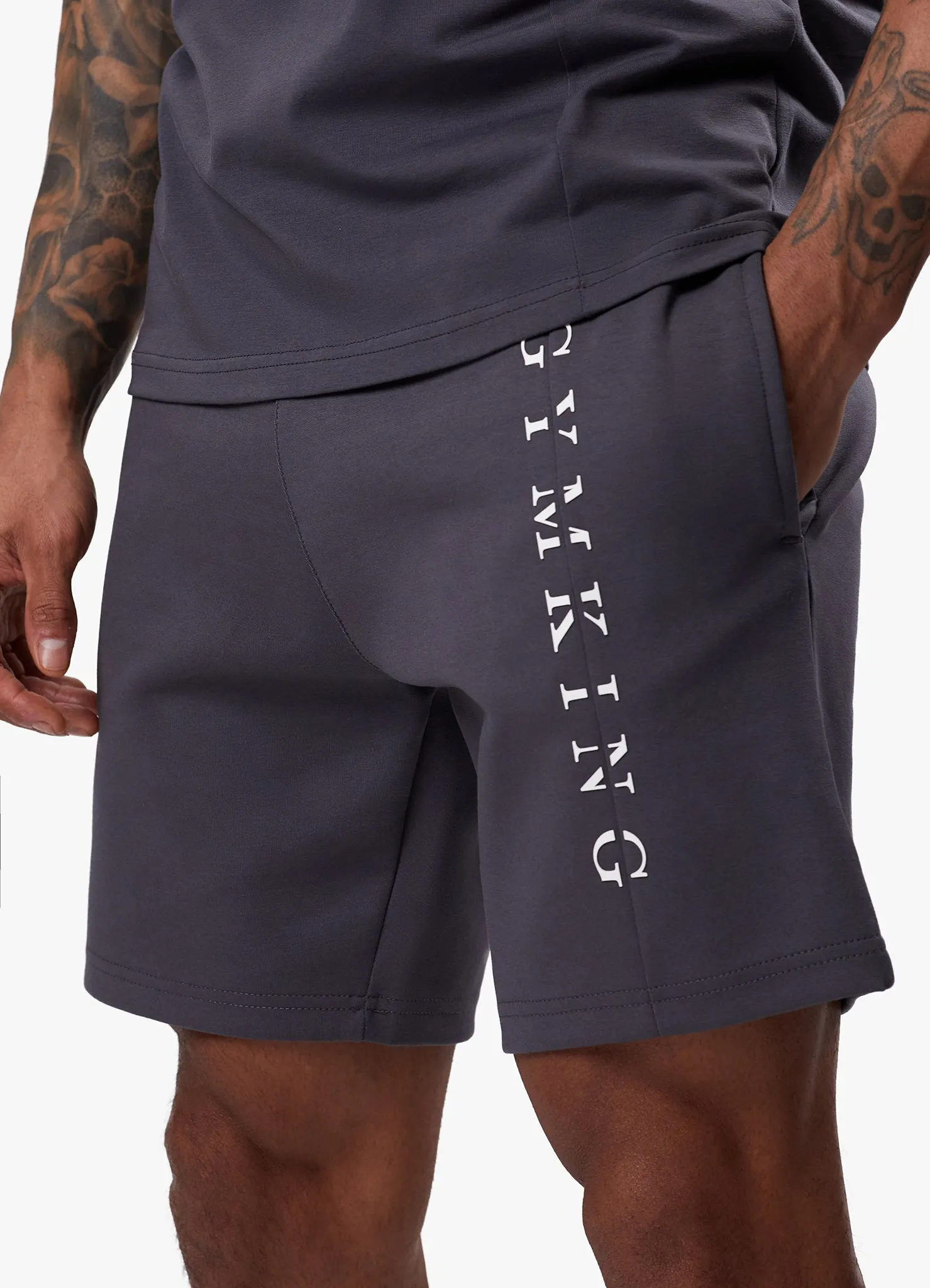 Gym King Split Linear Short - Graphite sold by The Gym King product image thumbnail 5