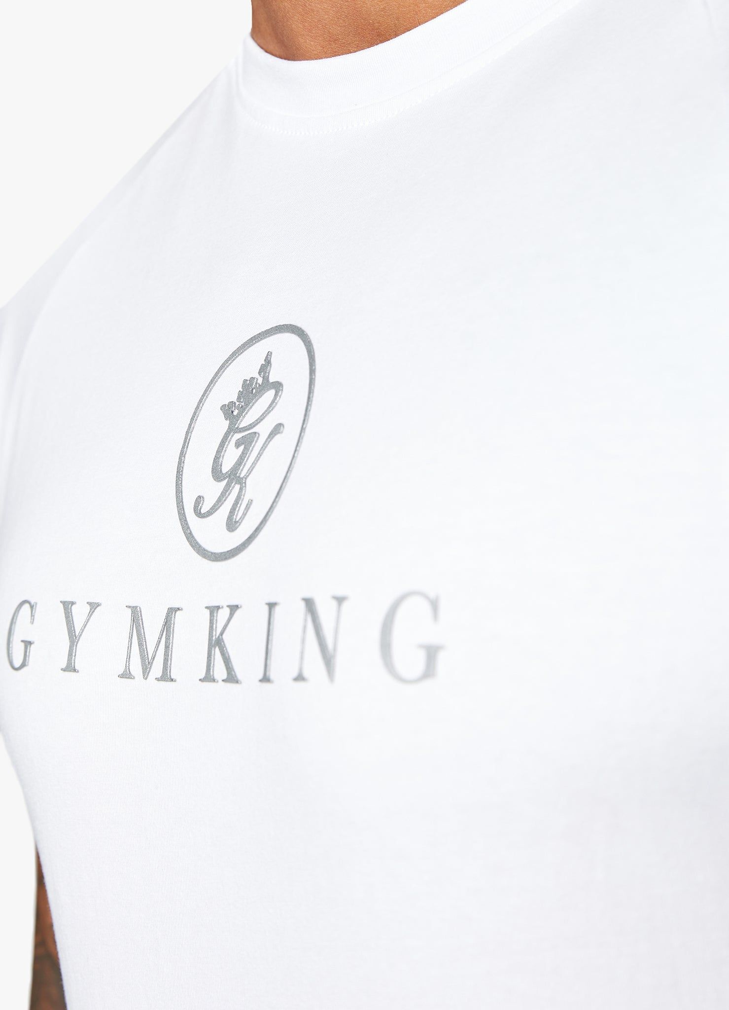 Gym King Pro Jersey Tee - White sold by The Gym King product image thumbnail 4