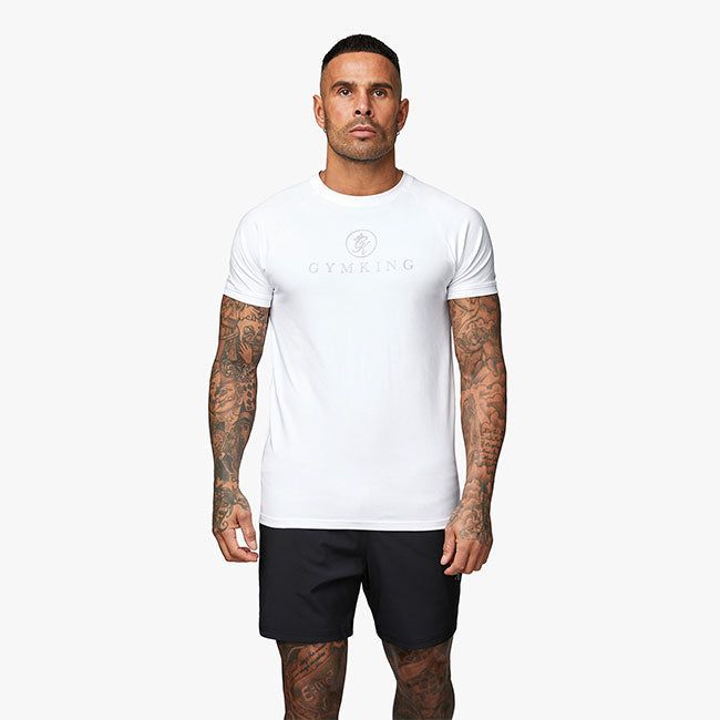 Gym King Pro Jersey Tee - White sold by The Gym King product image thumbnail 2