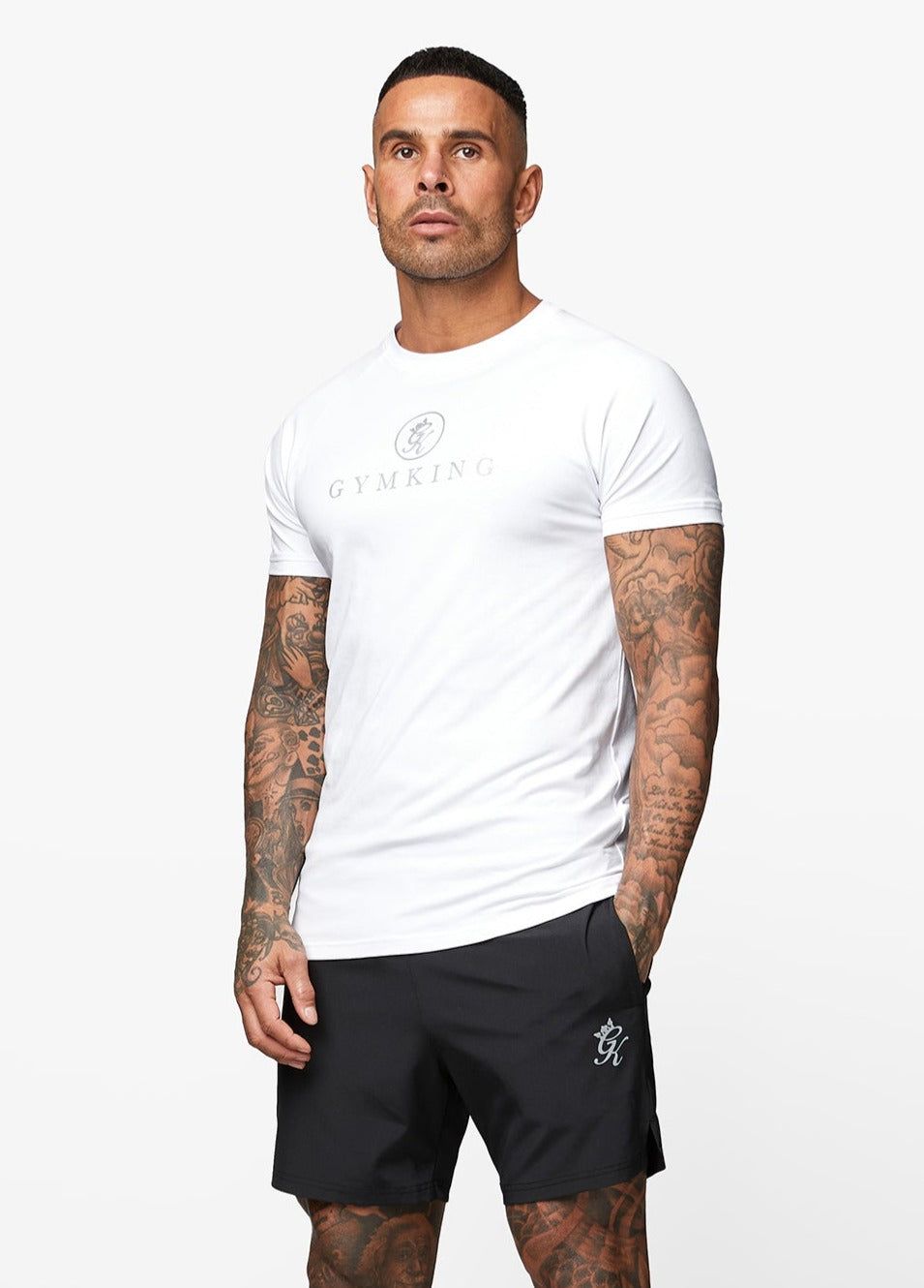 Gym King Pro Jersey Tee - White sold by The Gym King product image thumbnail 3