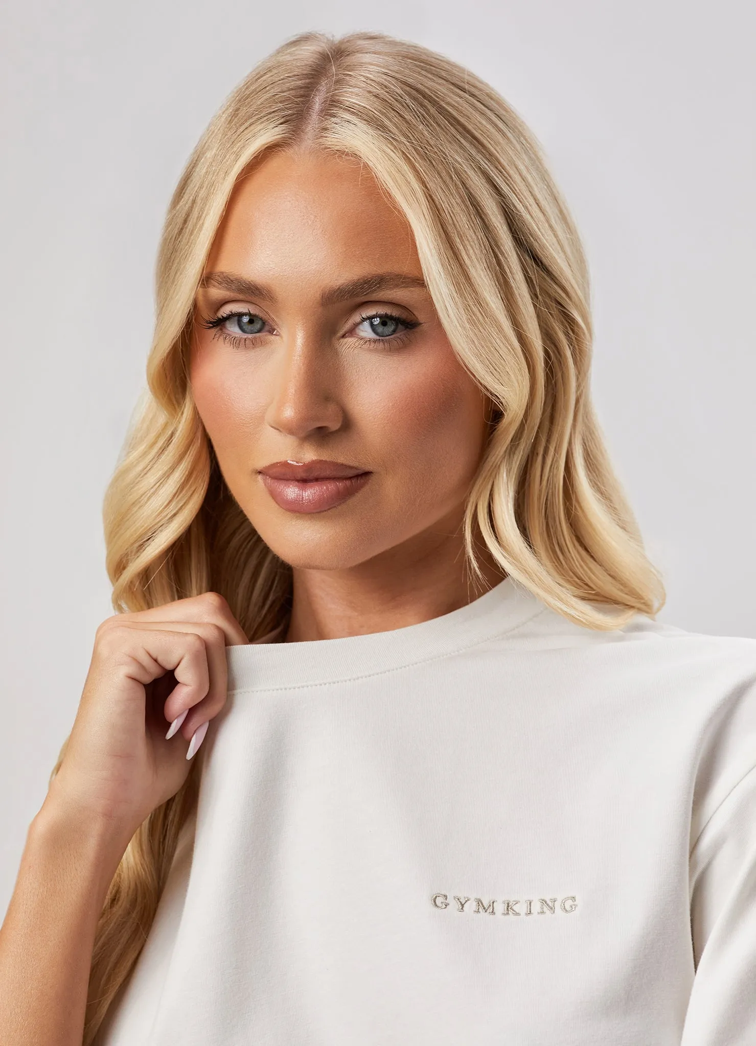 Gym King 365 Boyfriend Jersey Tee - Cream sold by The Gym King product image thumbnail 4