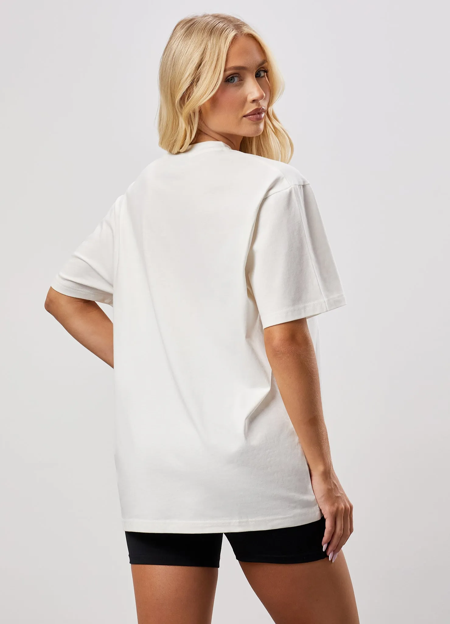 Gym King 365 Boyfriend Jersey Tee - Cream sold by The Gym King product image thumbnail 3