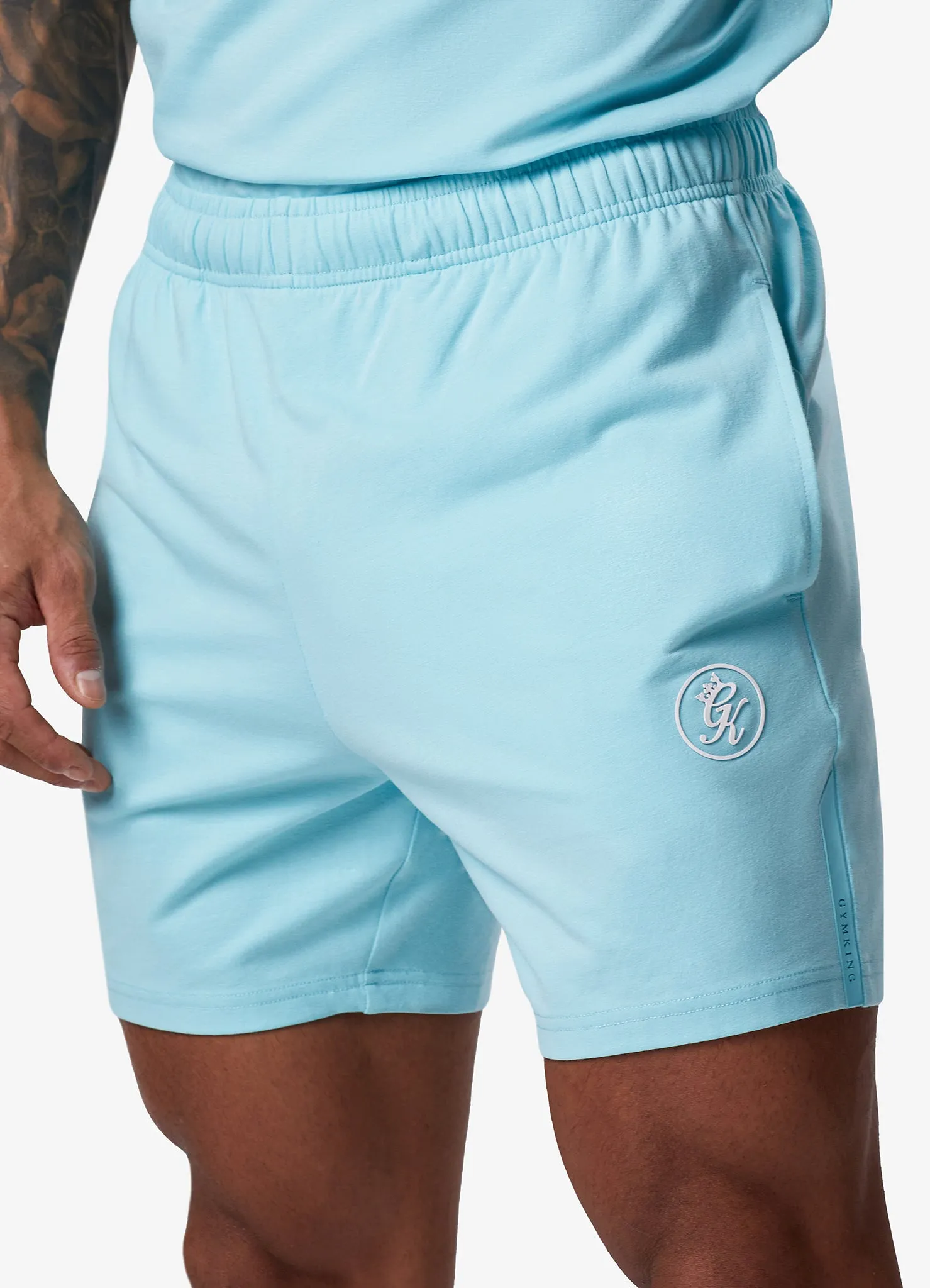 Gym King Pro Jersey Short - Aqua Sky sold by The Gym King product image thumbnail 3