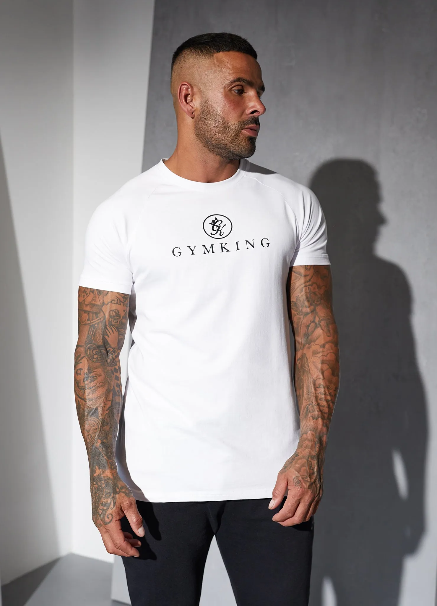 Gym King Pro Tee - White sold by The Gym King product image thumbnail 4