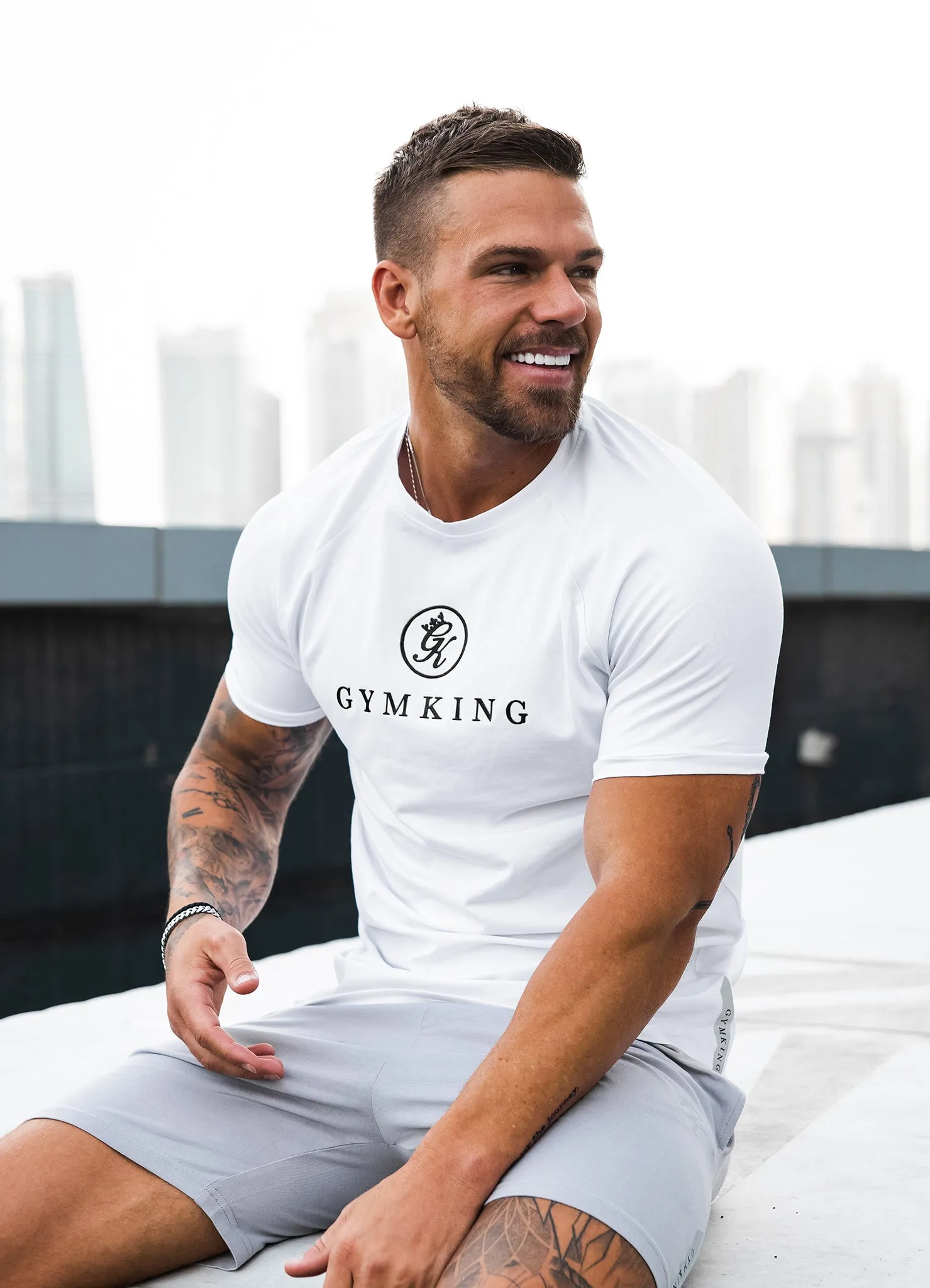 Gym King Pro Tee - White sold by The Gym King