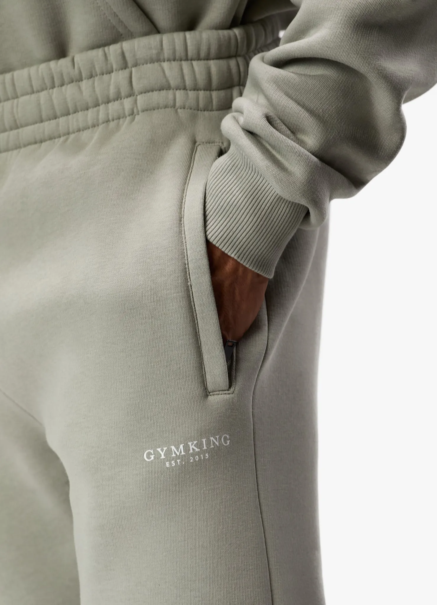 Gym King Established Jogger - Sage Grey sold by The Gym King product image thumbnail 4