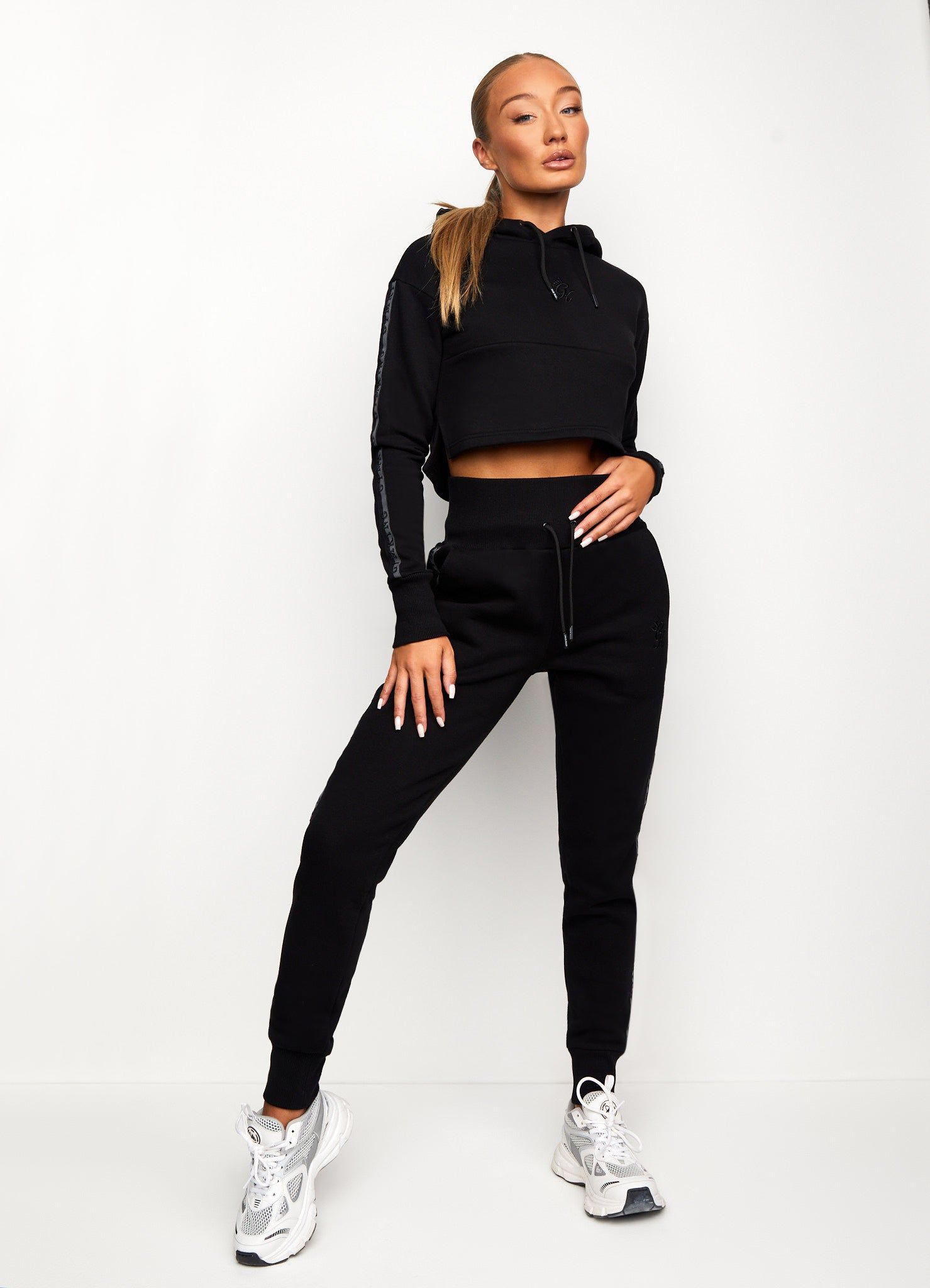 Gym King Results Tape Sky Crop Hood - Black sold by The Gym King product image thumbnail 7